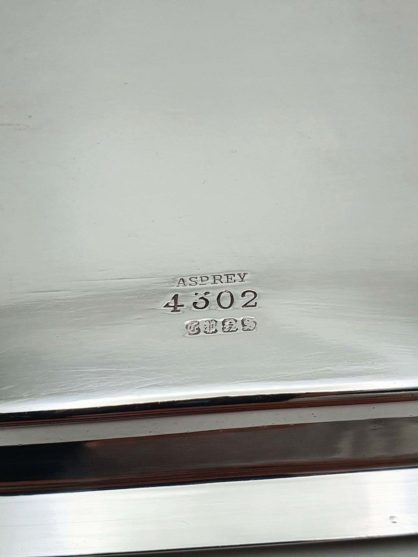 Nice Antique Asprey Silver Plated Serving Tray – circa 1920