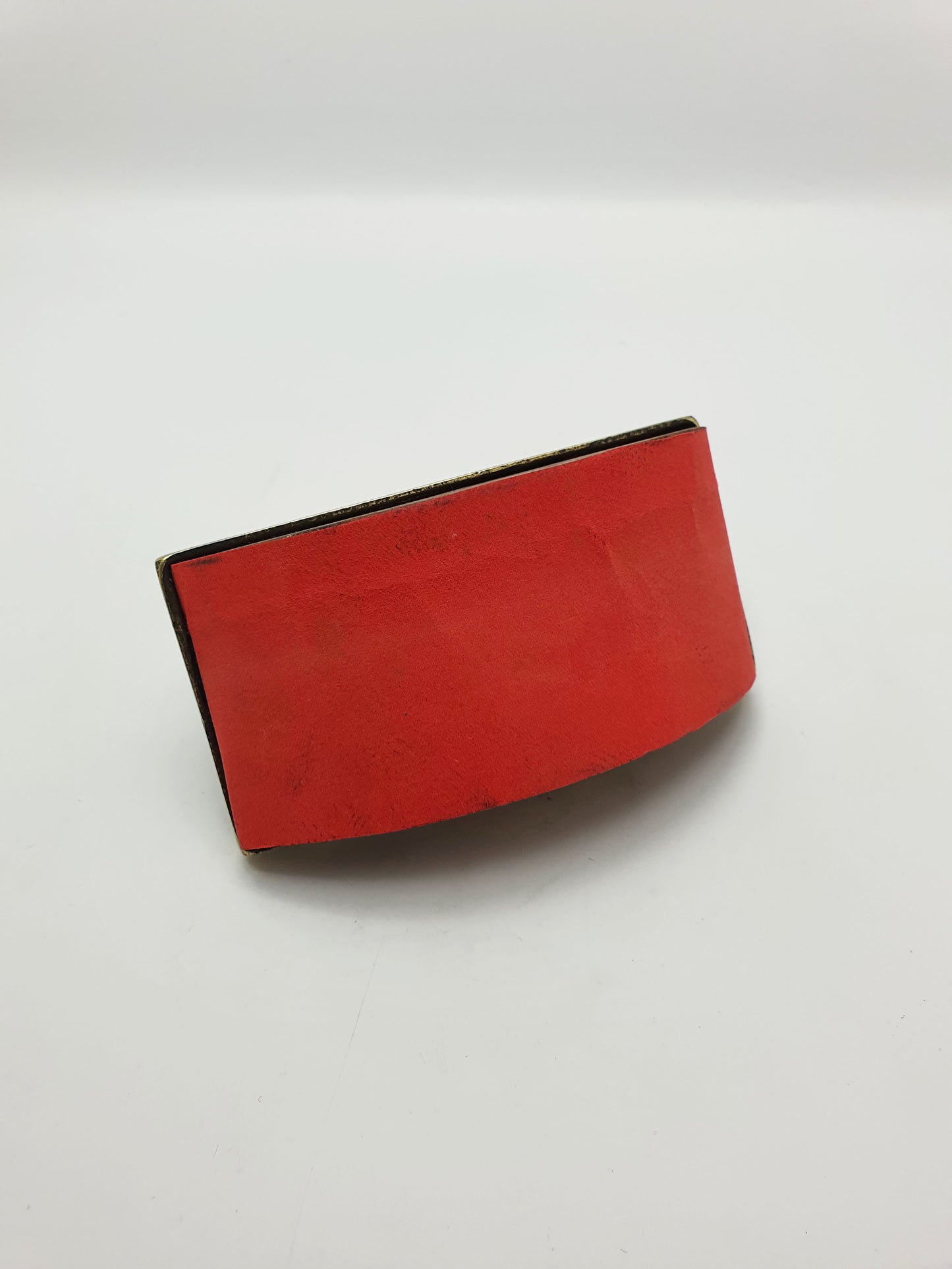 Antique Edwardian Brass & Wood Rocker Ink Blotter – circa 1905