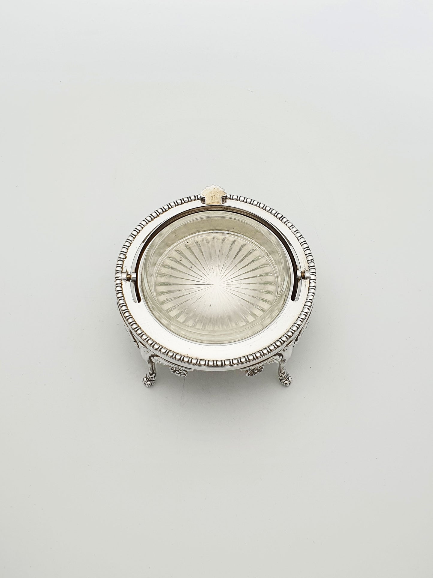 Nice Vintage Domed Caviar/Butter Dish with Glass Insert – circa 1960