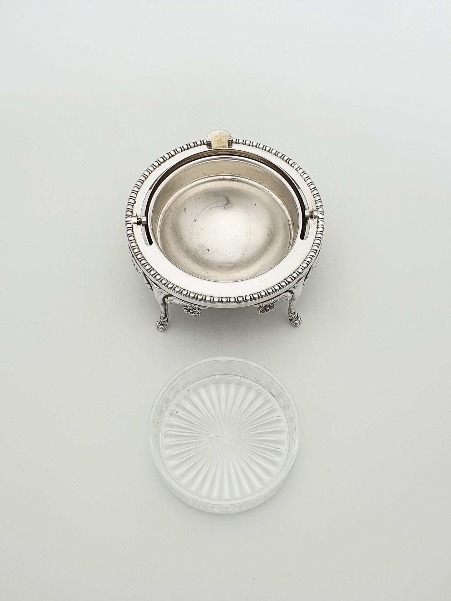 Nice Vintage Domed Caviar/Butter Dish with Glass Insert – circa 1960