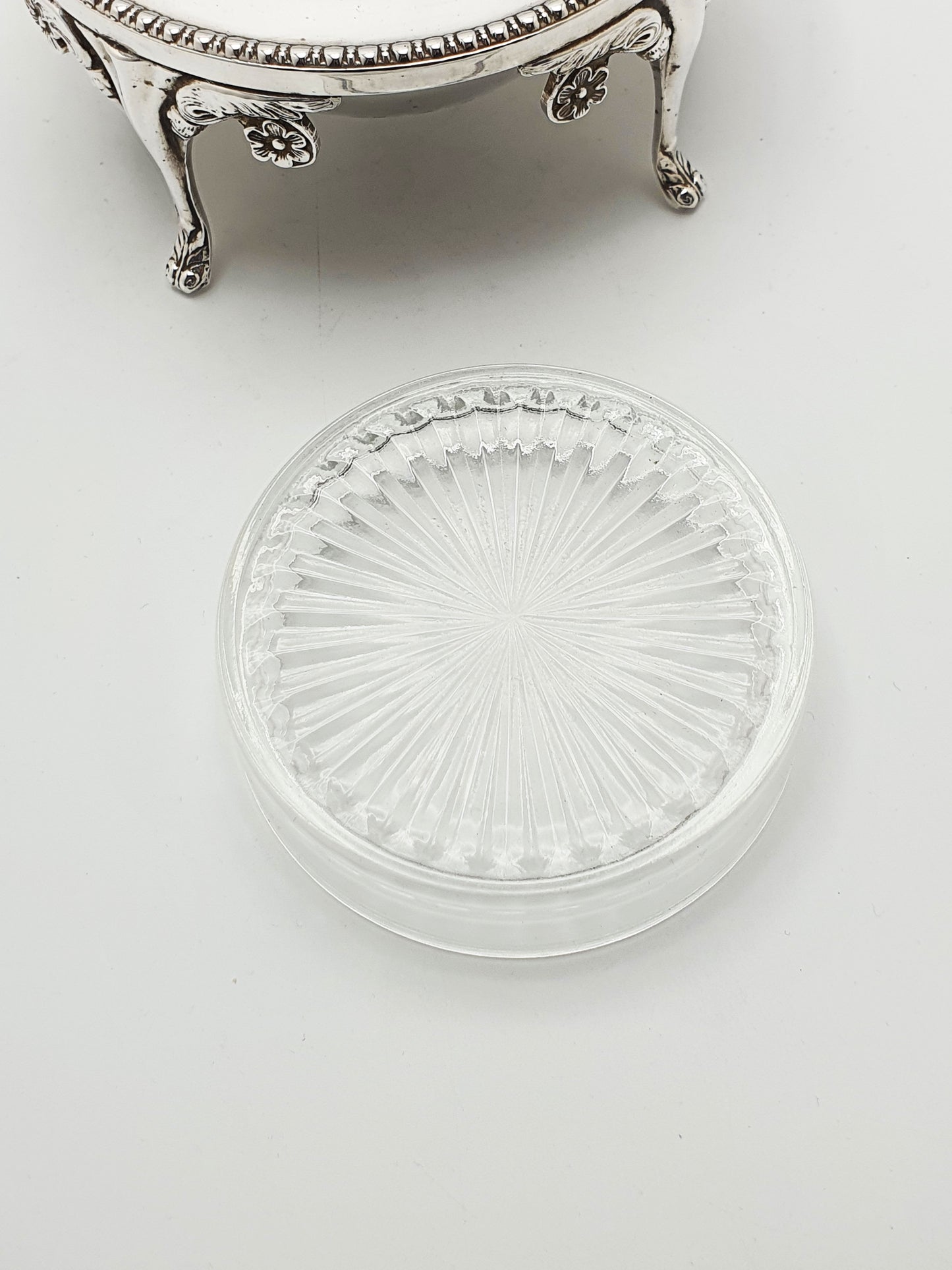 Nice Vintage Domed Caviar/Butter Dish with Glass Insert – circa 1960