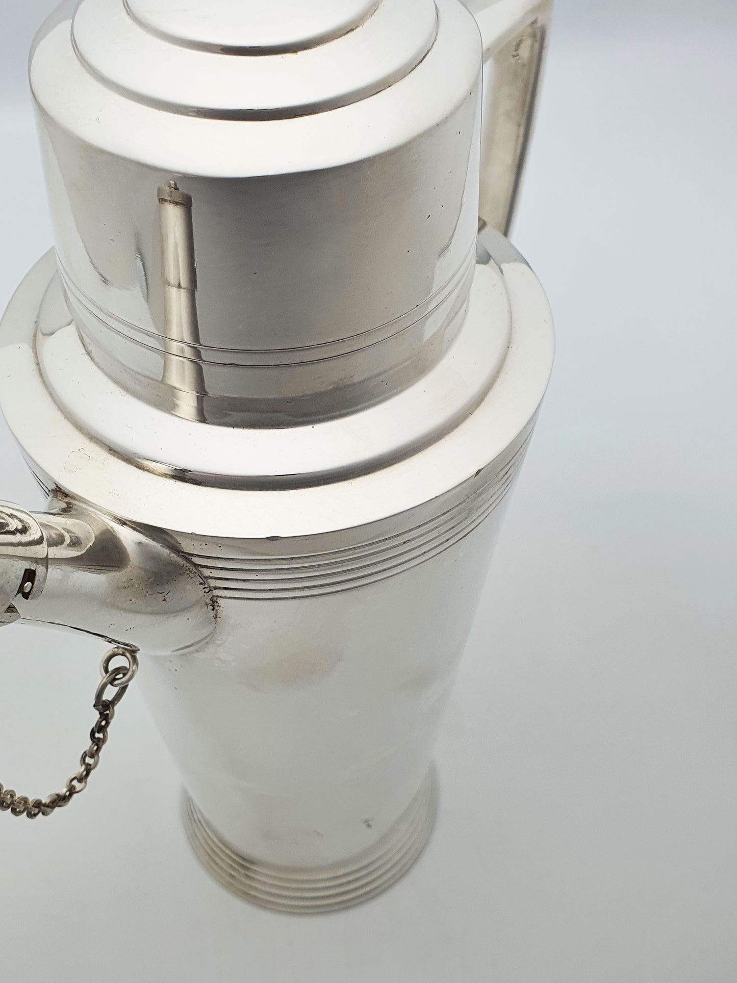 Art Deco Silver-Plated Cocktail Shaker Designed by Keith Murray – circa 1930
