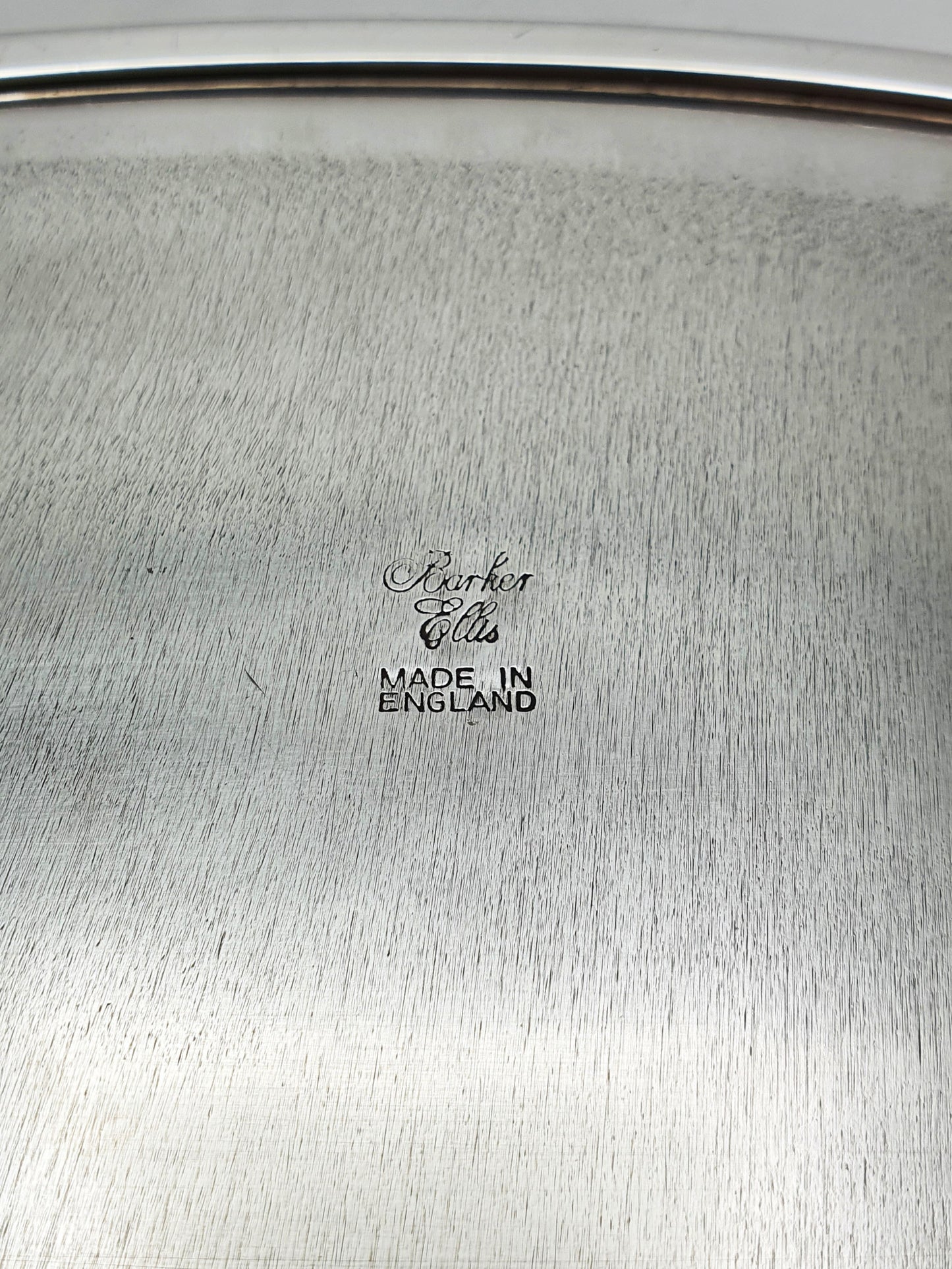 Nice Silver Plated Oval Serving Tray with Intricate Embossed Scrolls – circa 1930