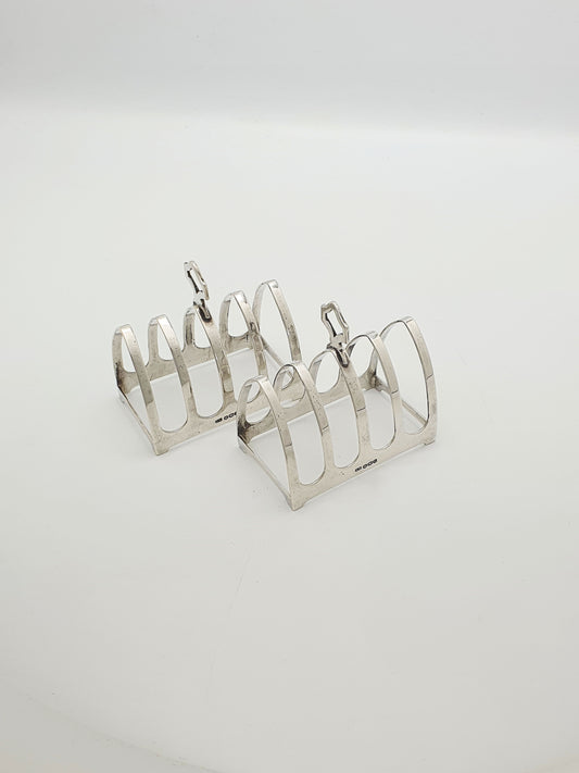 Nice Pair of Art Deco Sterling Silver Toast Racks – Sheffield 1933