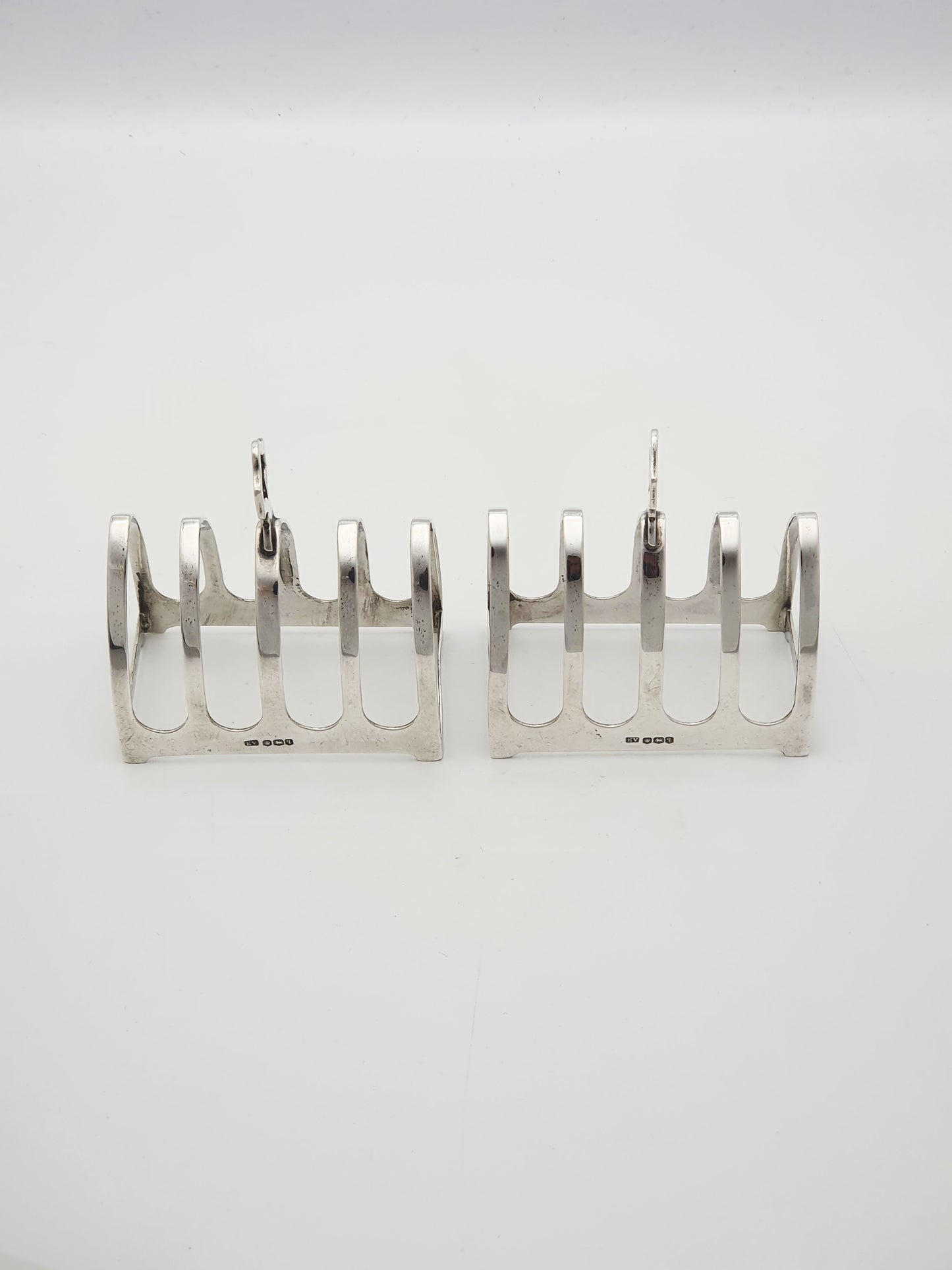 Nice Pair of Art Deco Sterling Silver Toast Racks – Sheffield 1933