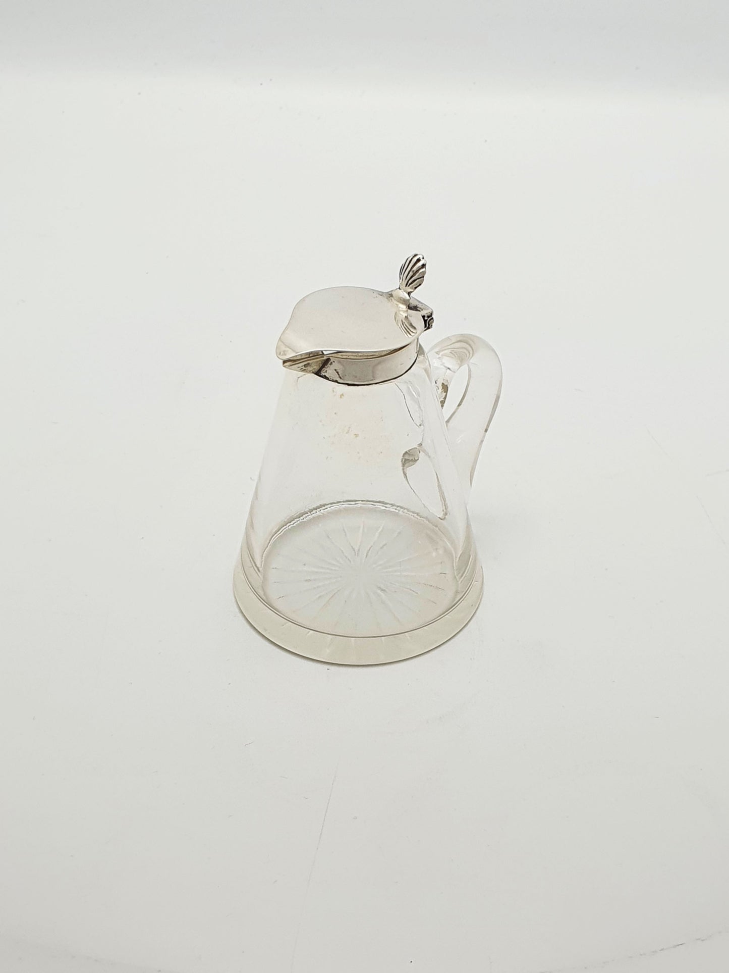 Lovely Cut Glass & Sterling Silver Whisky Noggin – 1921