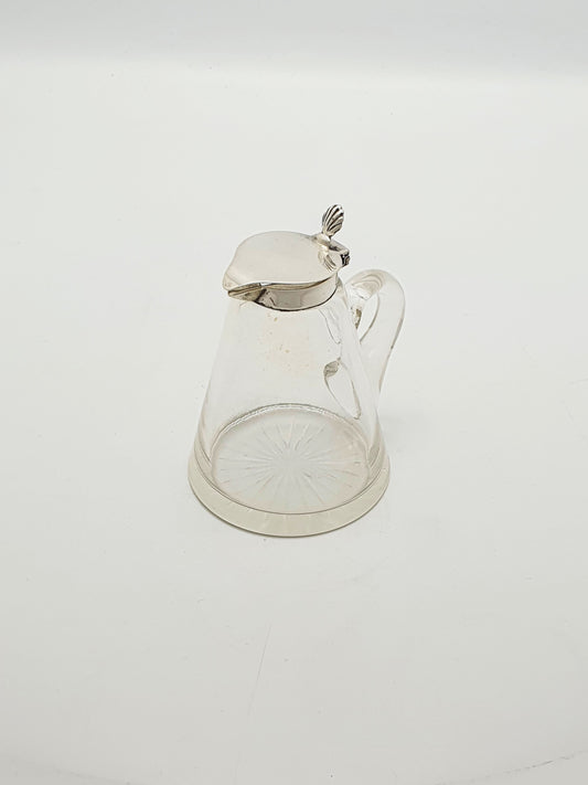 Lovely Cut Glass & Sterling Silver Whisky Noggin – 1921