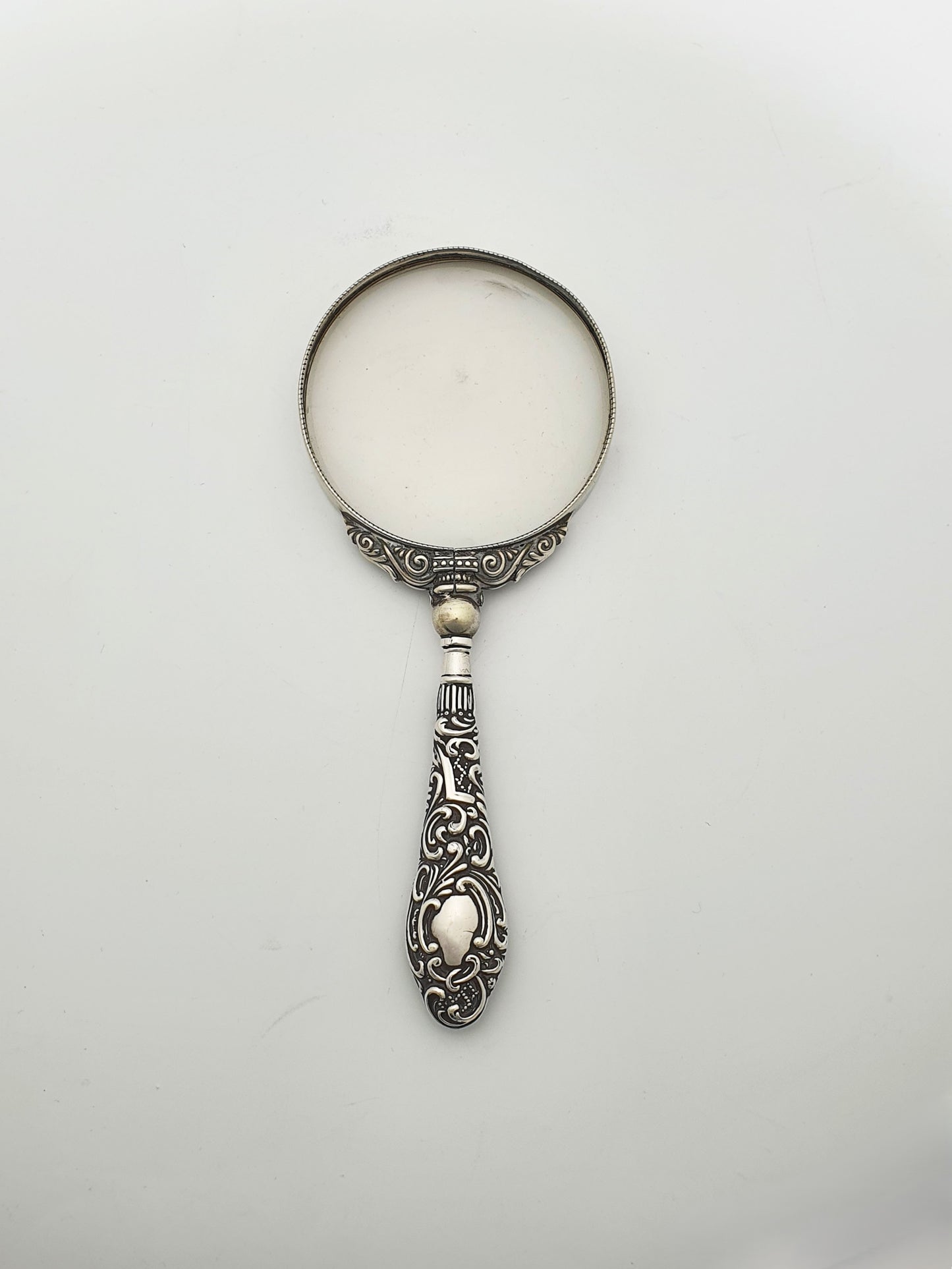 Antique Victorian Sterling Silver-Handled Magnifying Glass – 1899