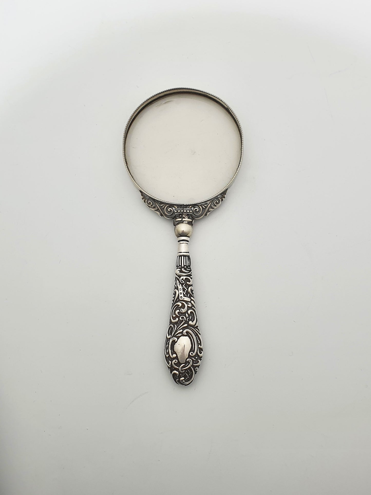 Antique Victorian Sterling Silver-Handled Magnifying Glass – 1899