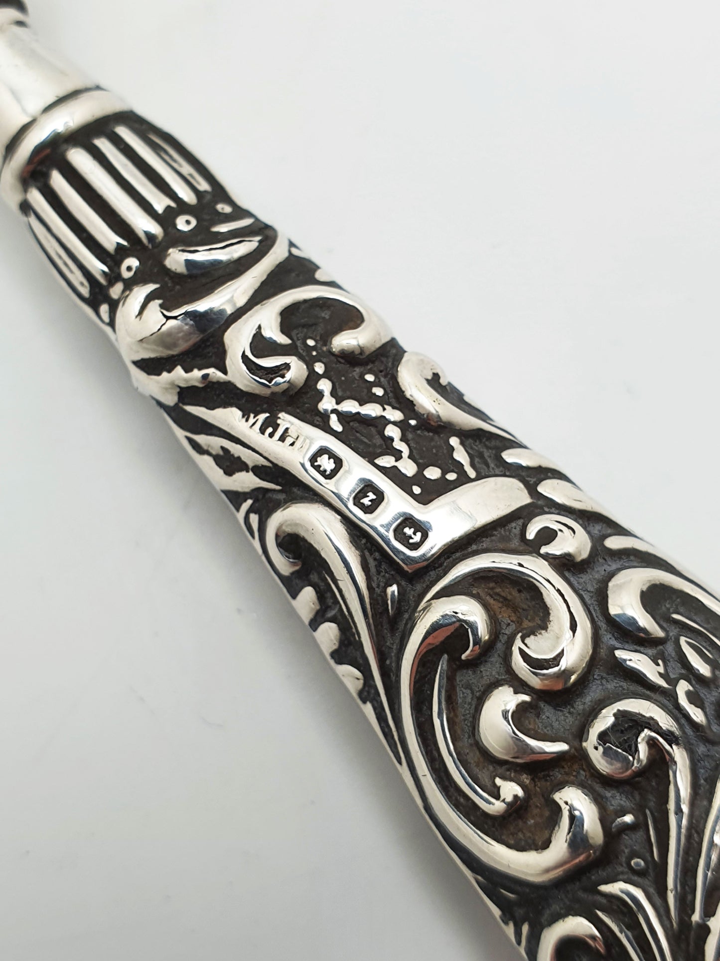 Antique Victorian Sterling Silver-Handled Magnifying Glass – 1899