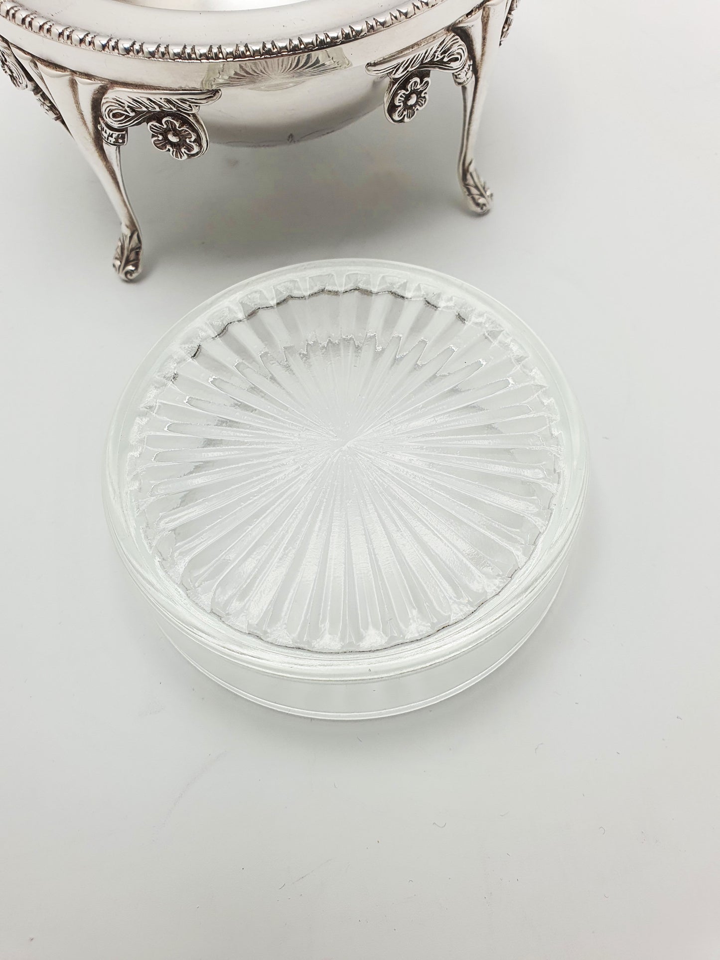 Nice Vintage Domed Caviar/Butter Dish with Glass Insert – circa 1960