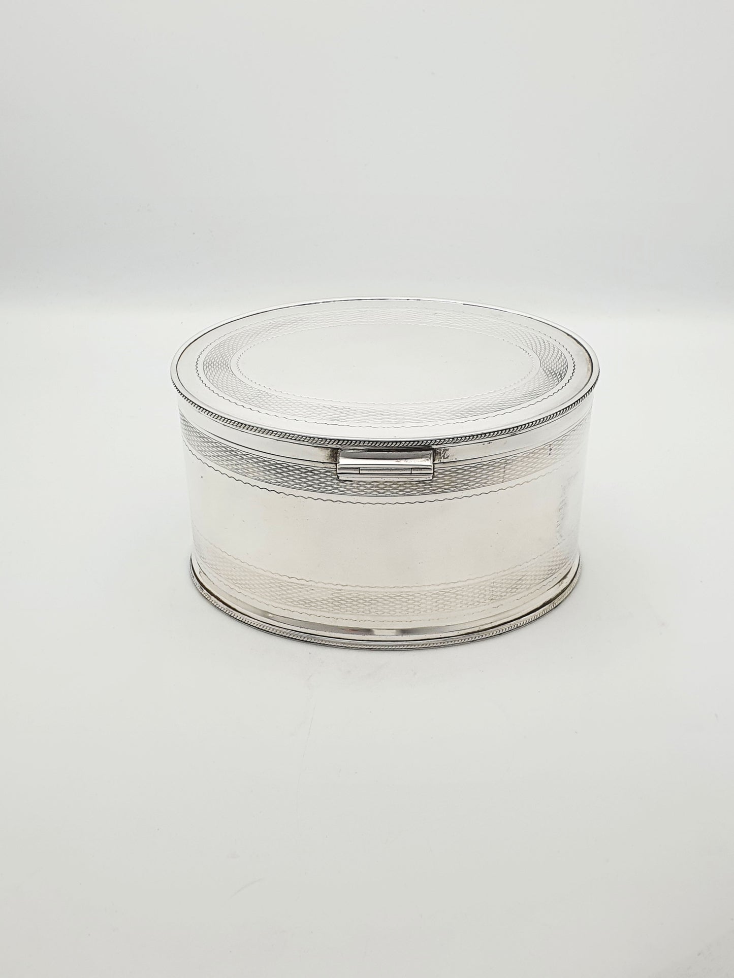 Lovely Antique Victorian Oval Silver-Plated Biscuit Box – circa 1880