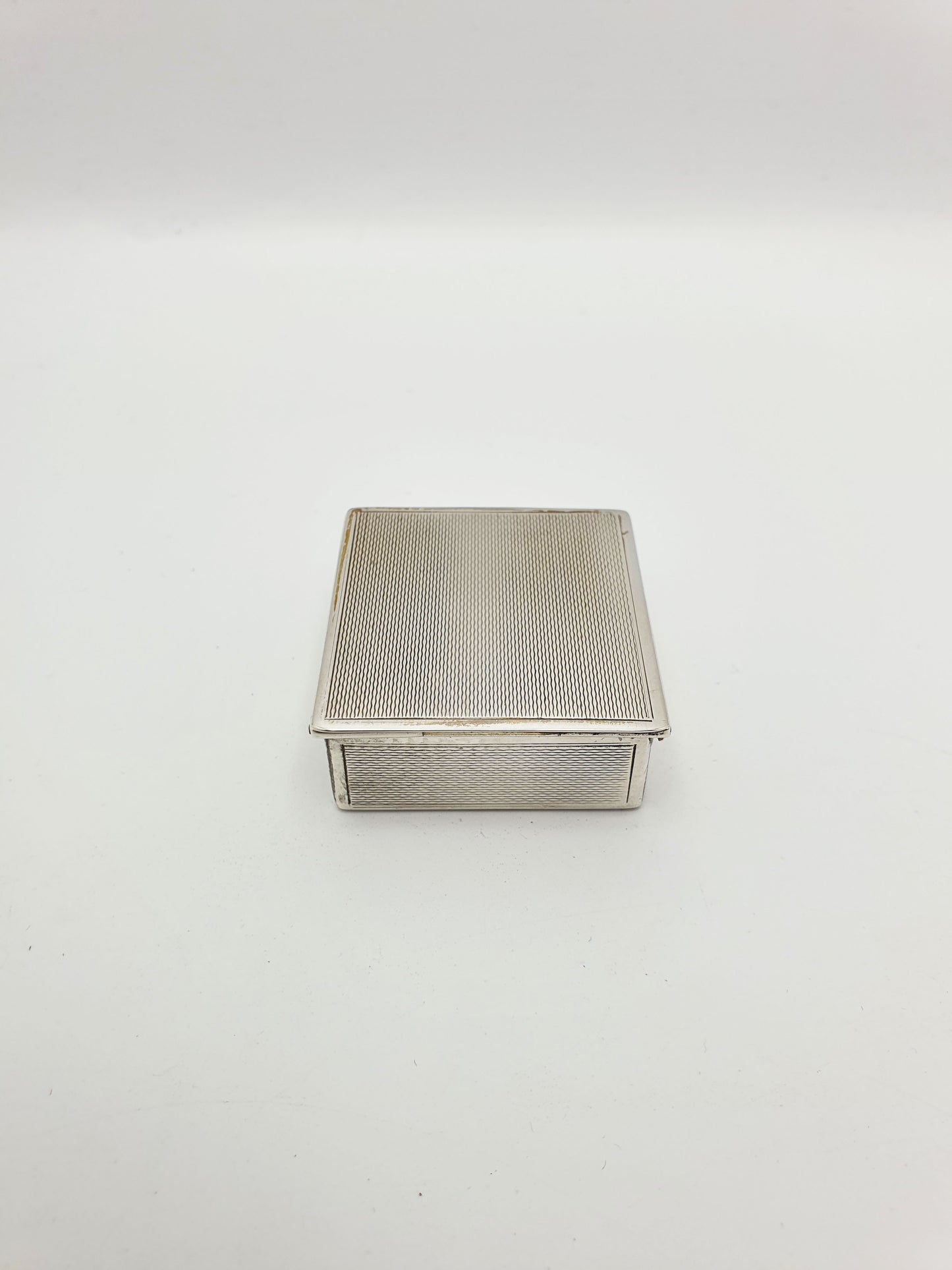 Small Art Deco Sterling Silver Box by Mappin & Webb – London 1939