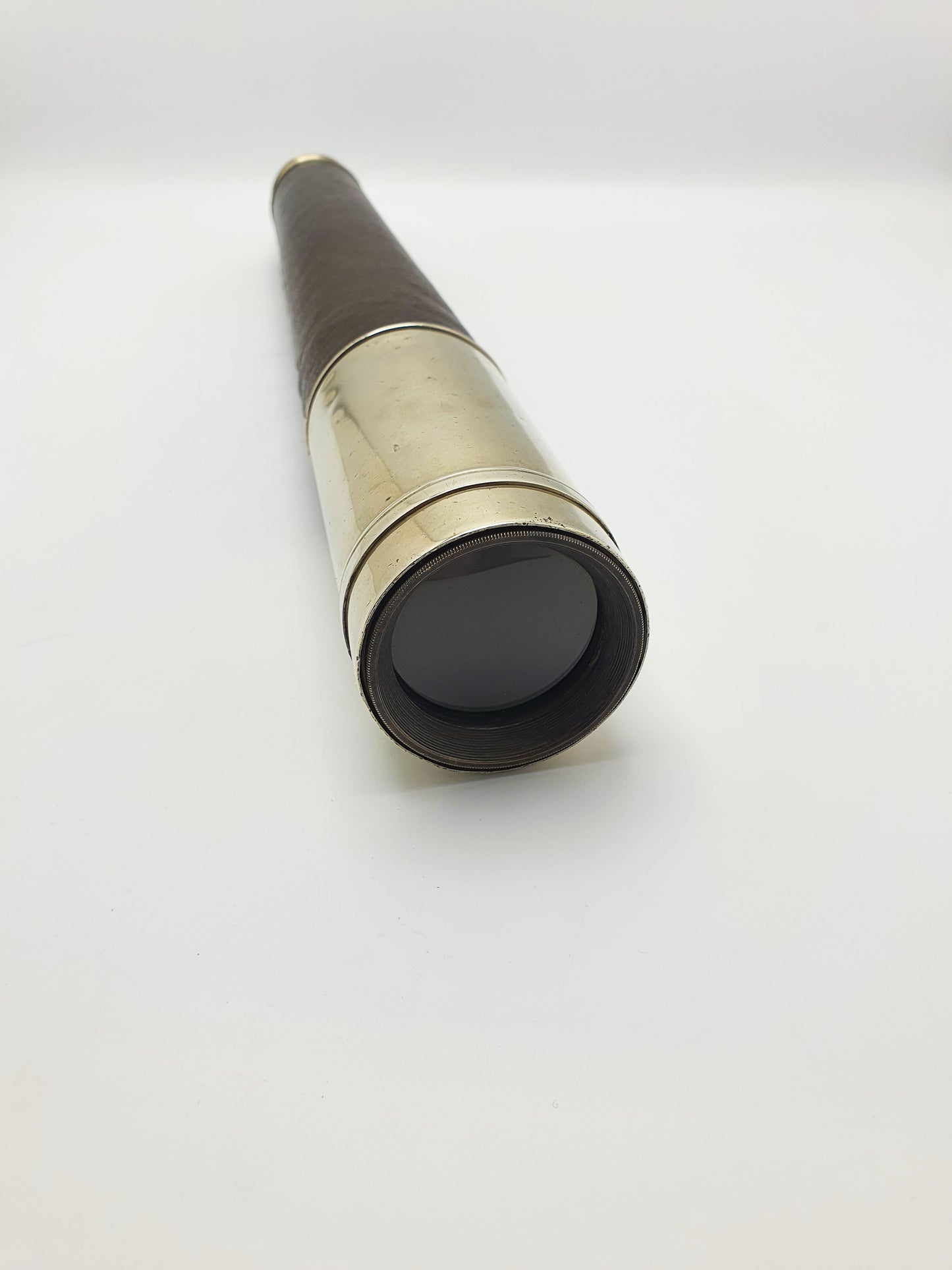 Antique Brass & Leather Naval Telescope by Ross, London – circa 1915