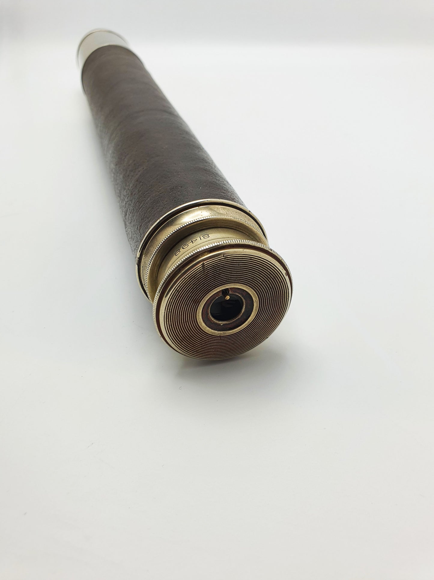 Antique Brass & Leather Naval Telescope by Ross, London – circa 1915