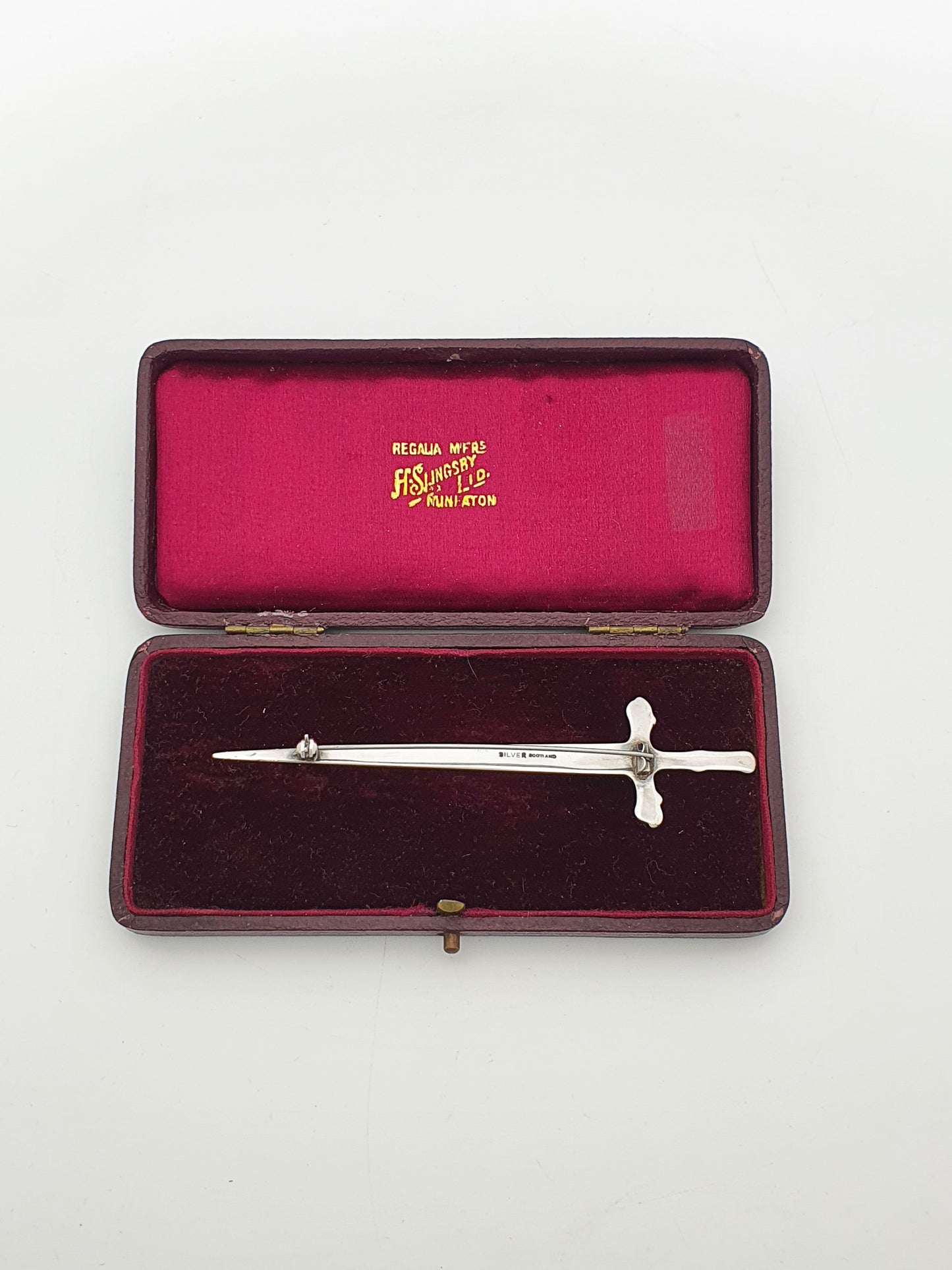 Scottish Sterling Silver Sword-Shaped Brooch – circa 1920