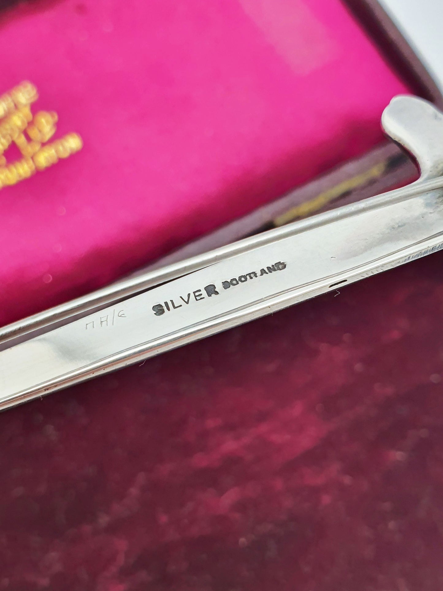 Scottish Sterling Silver Sword-Shaped Brooch – circa 1920