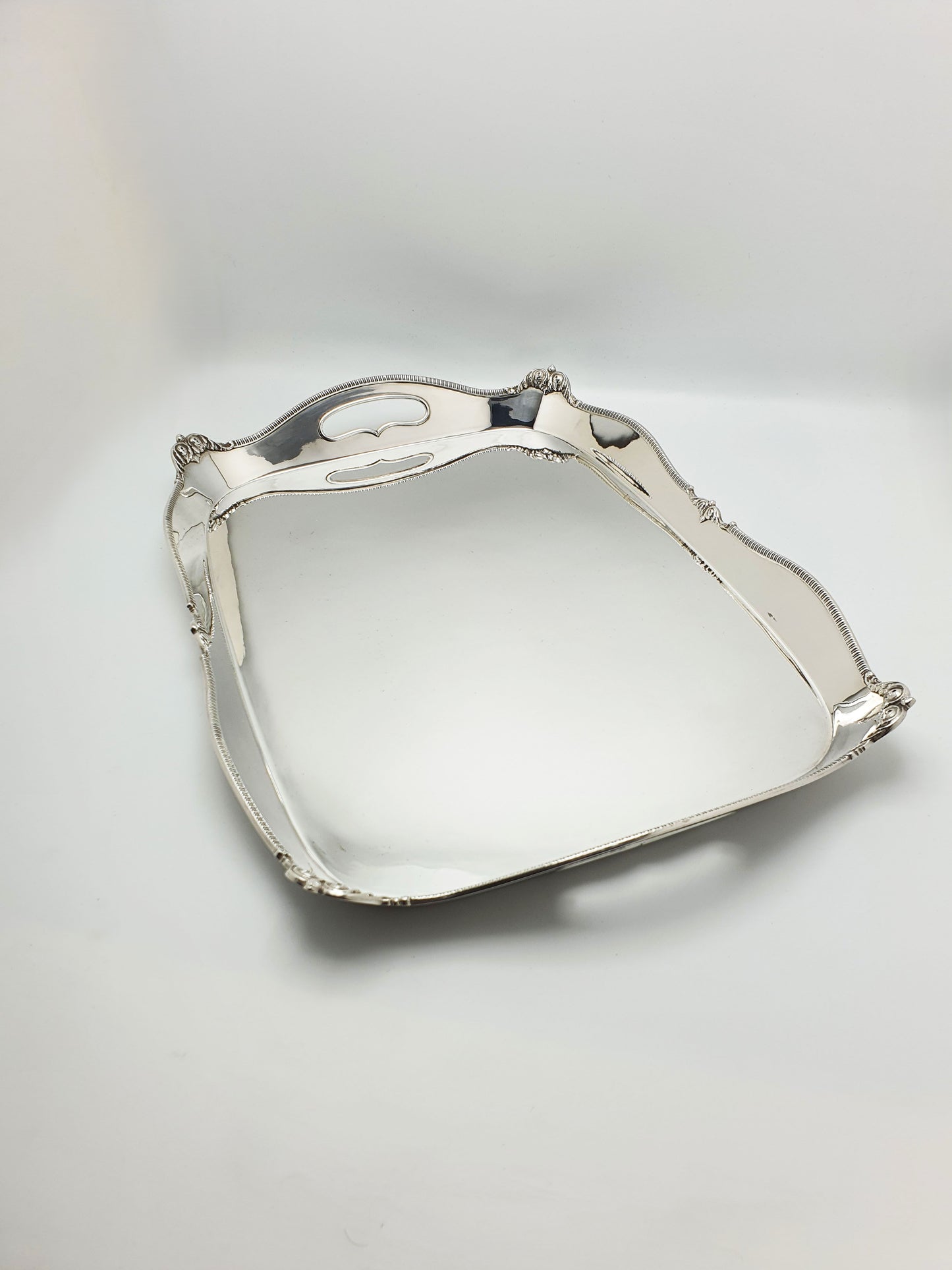 Stunning Antique Edwardian Silver-Plated Tray by Mappin & Webb – circa 1905