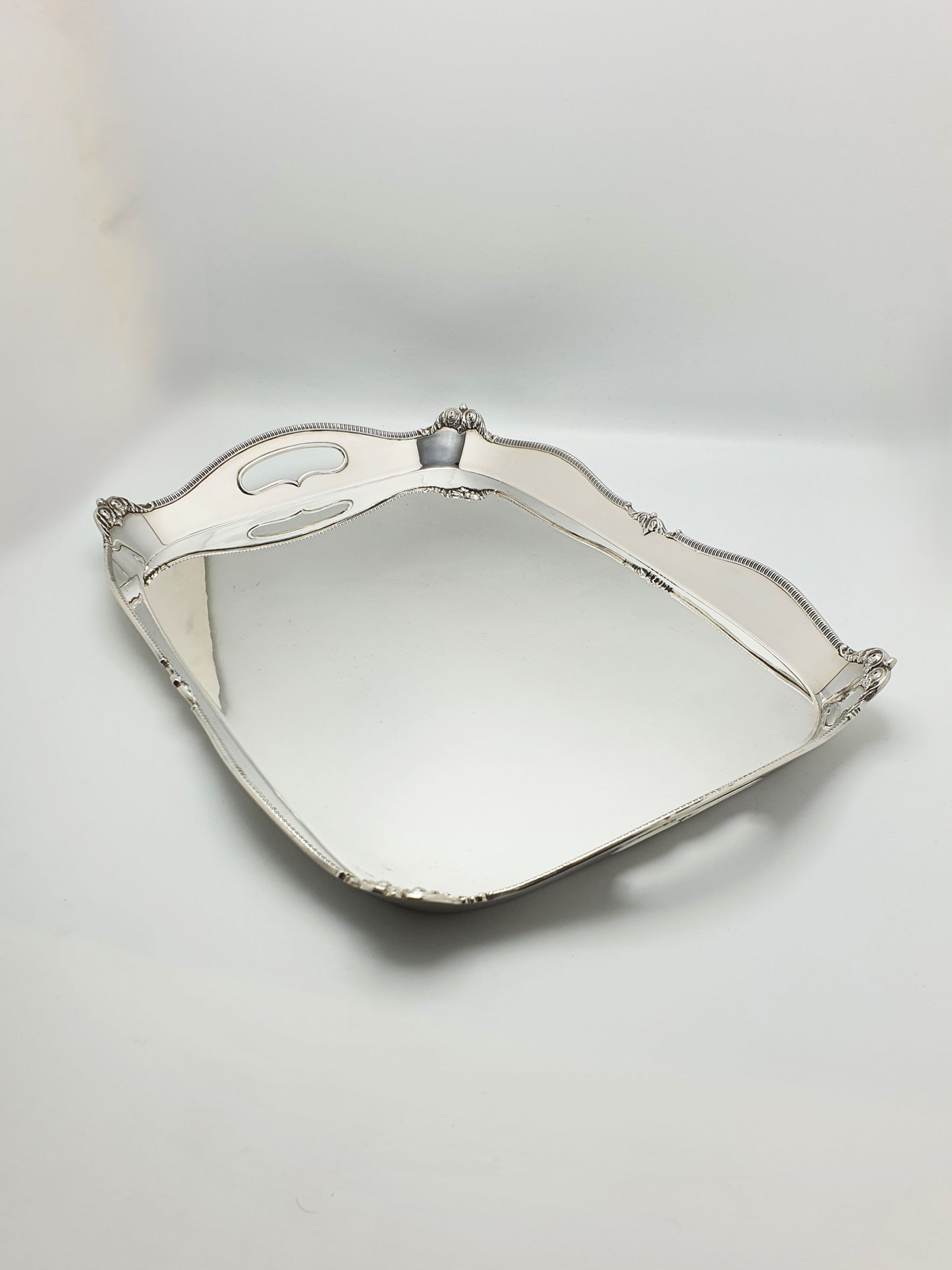 Stunning Antique Edwardian Silver-Plated Tray by Mappin & Webb – circa 1905