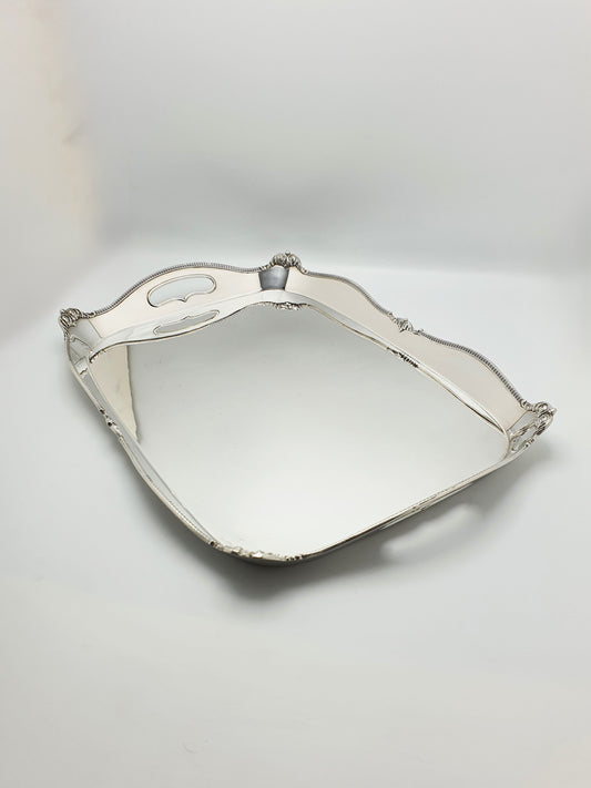 Stunning Antique Edwardian Silver-Plated Tray by Mappin & Webb – circa 1905