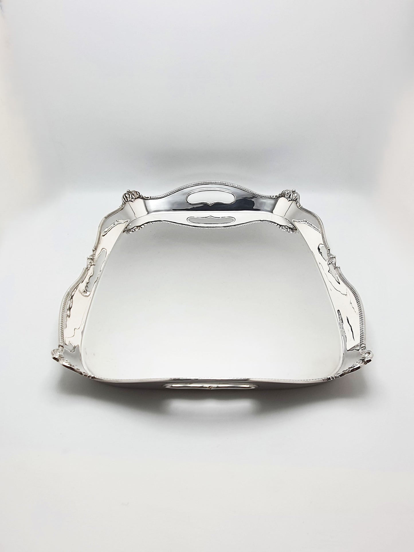Stunning Antique Edwardian Silver-Plated Tray by Mappin & Webb – circa 1905