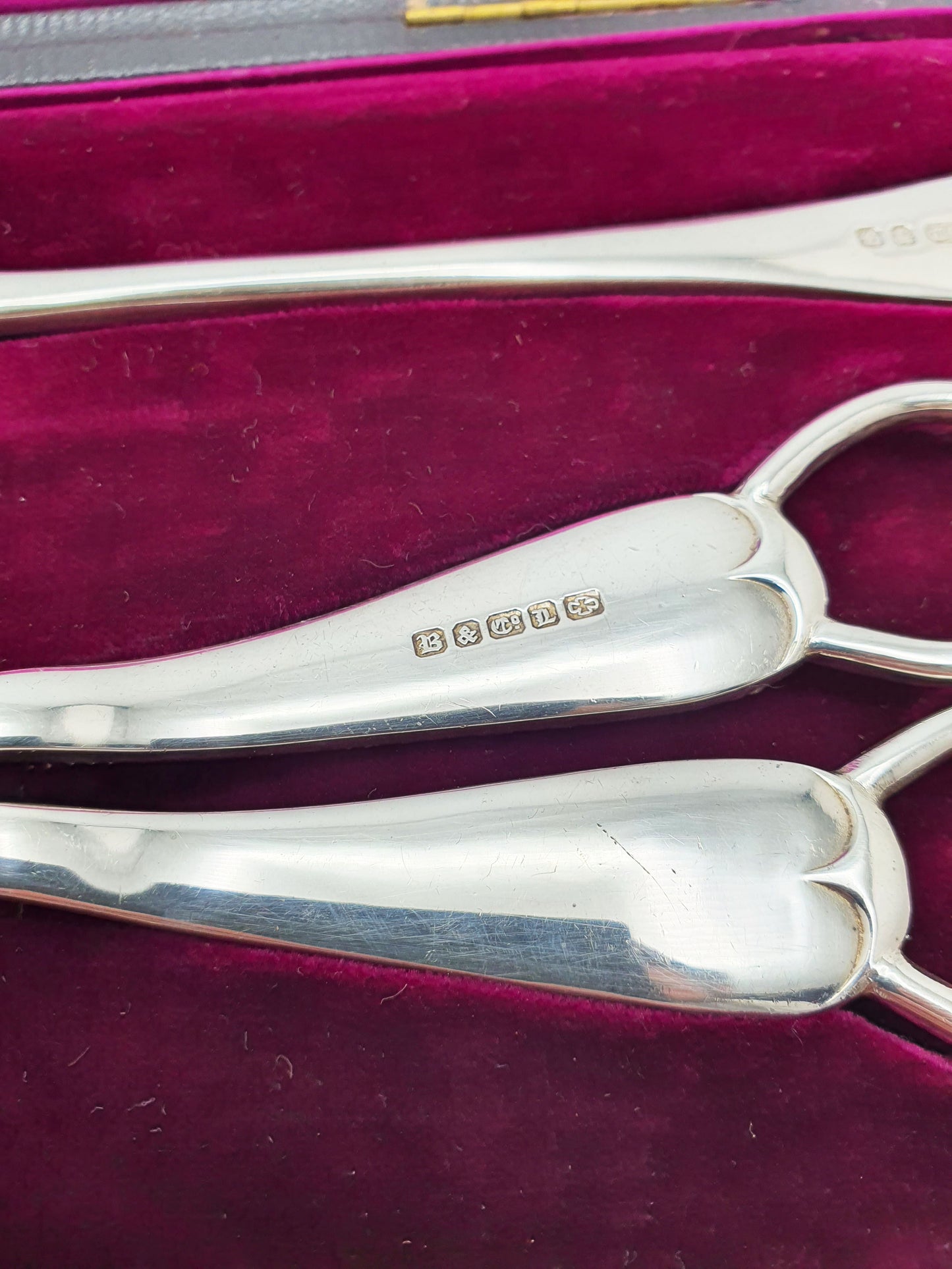 Gorgeous Ornately Engraved Antique Victorian Fruit Set - circa 1890