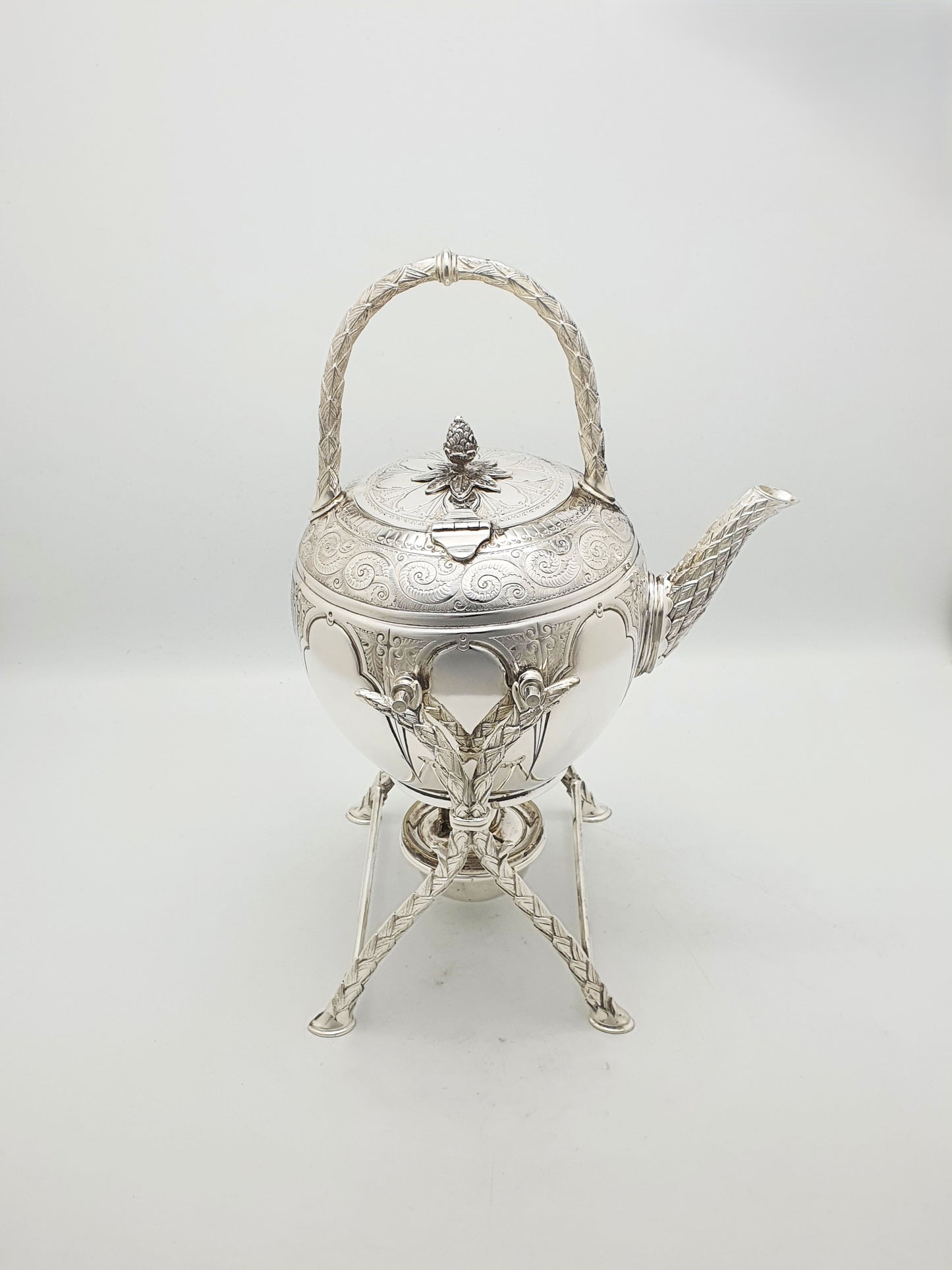 Stunning Antique Victorian Silver plated Kettle on Stand - circa 1890
