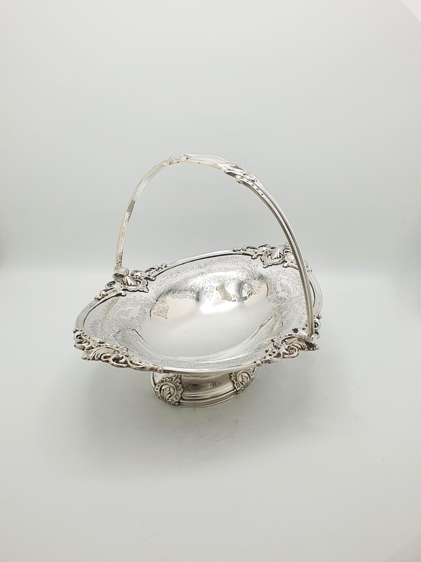 Fabulous Antique Edwardian Silver Plated Basket by Walker & Hall - circa 1905