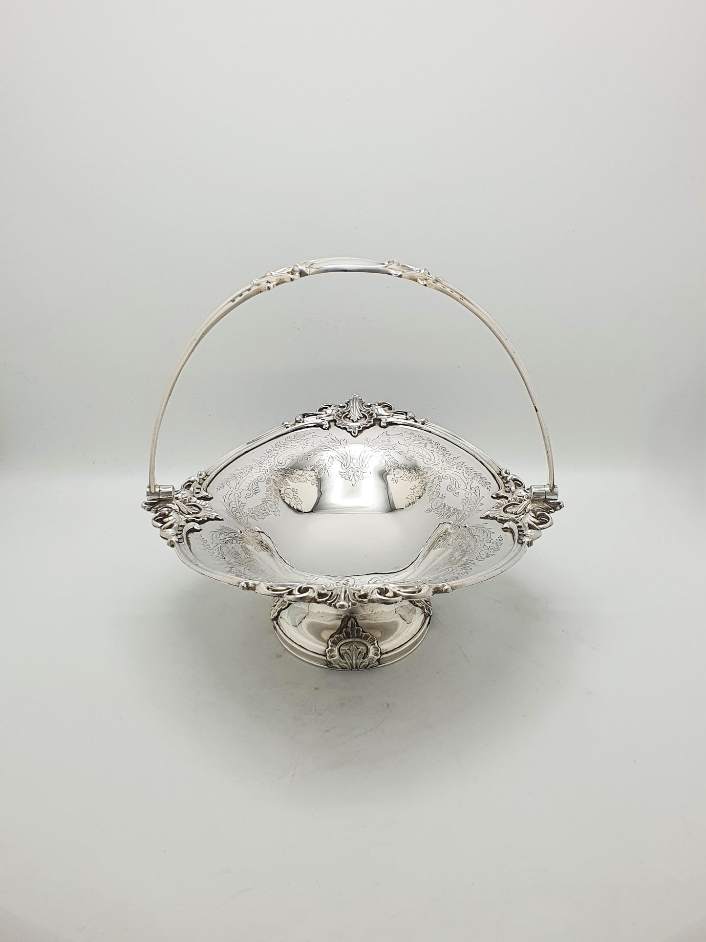 Fabulous Antique Edwardian Silver Plated Basket by Walker & Hall - circa 1905