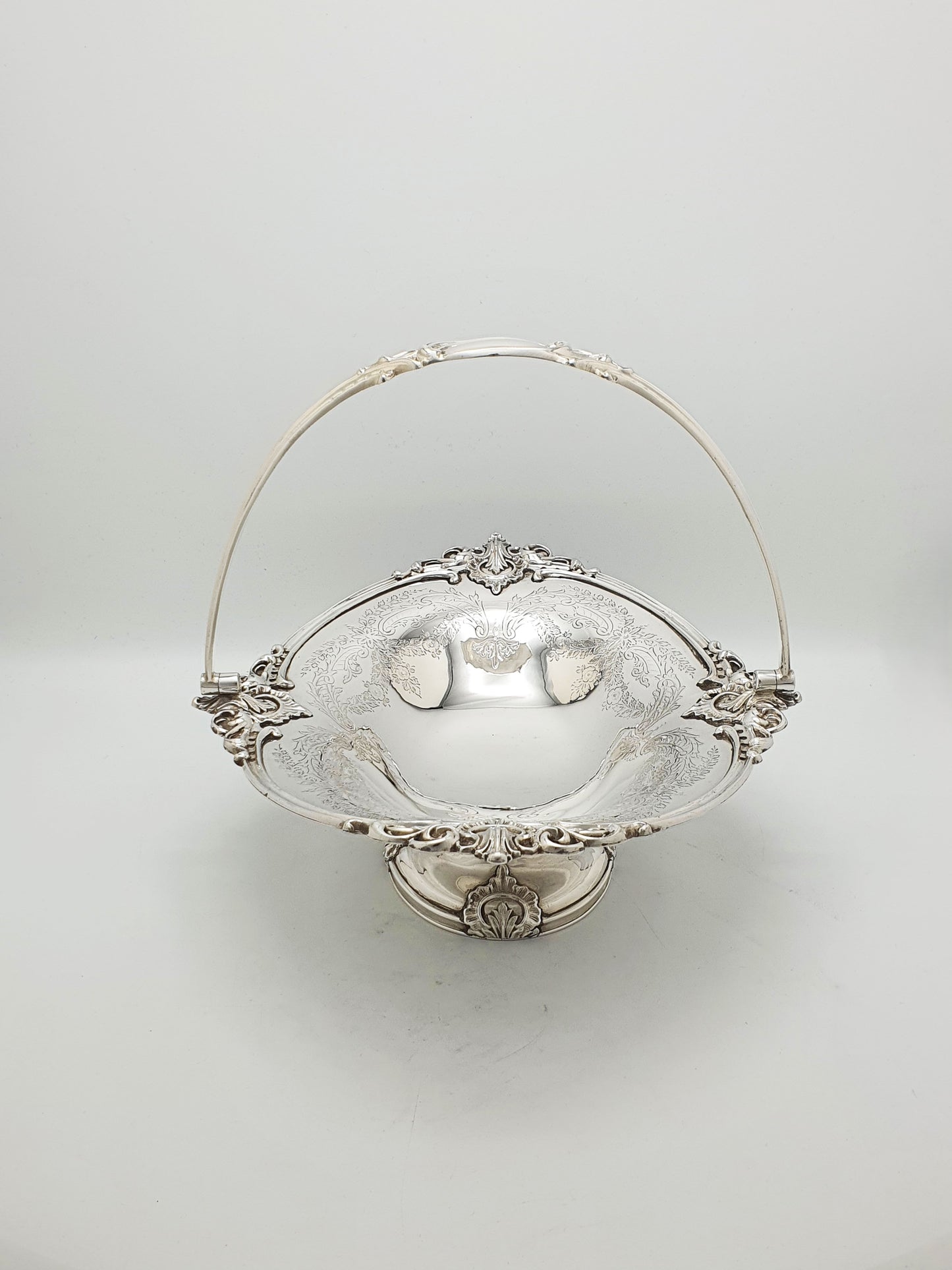 Fabulous Antique Edwardian Silver Plated Basket by Walker & Hall - circa 1905