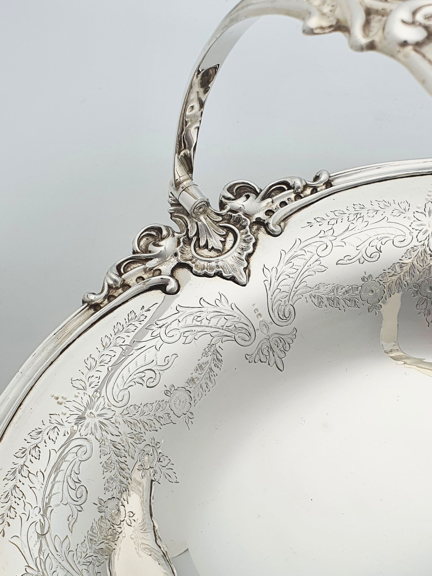 Fabulous Antique Edwardian Silver Plated Basket by Walker & Hall - circa 1905