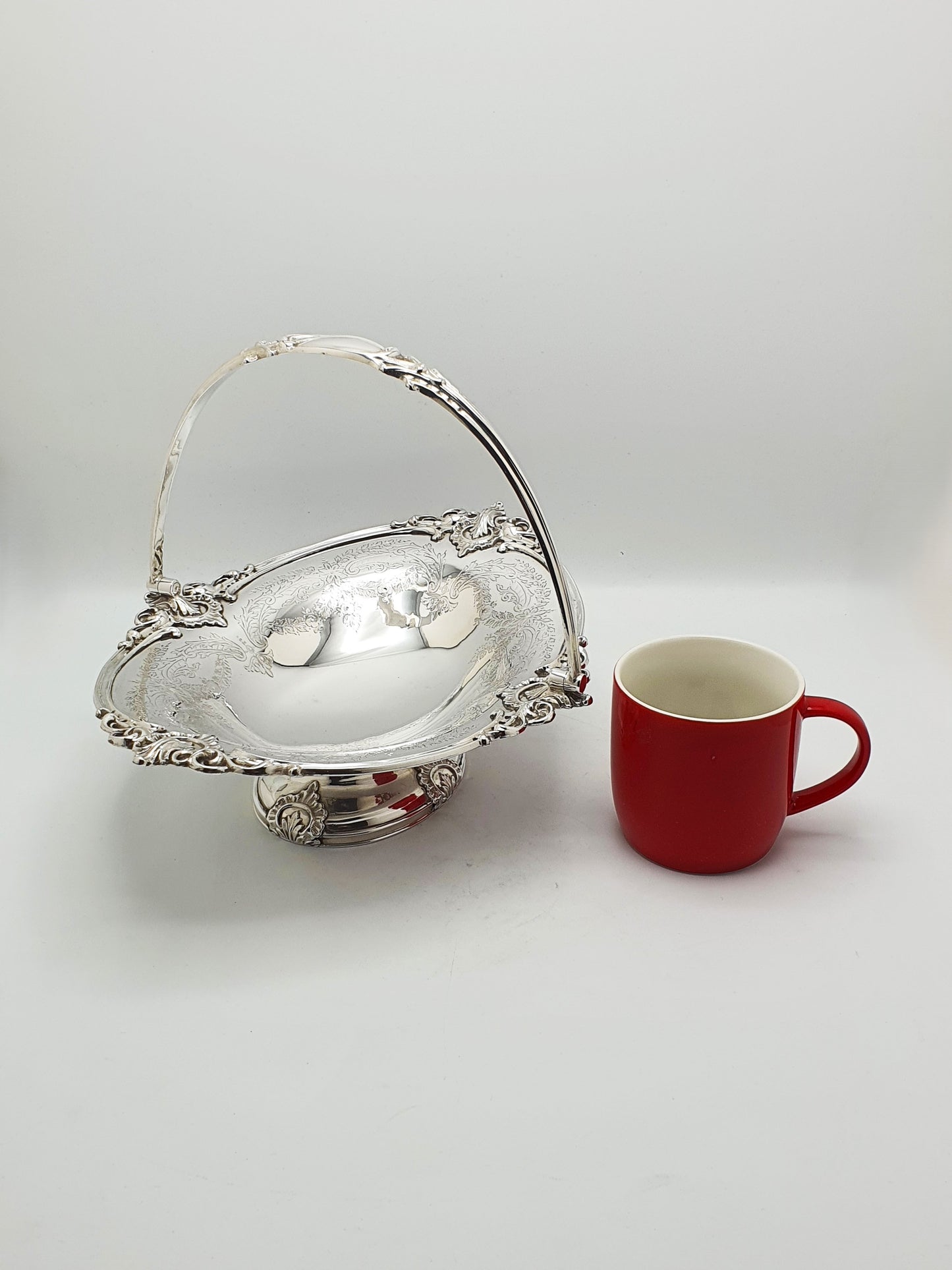 Fabulous Antique Edwardian Silver Plated Basket by Walker & Hall - circa 1905