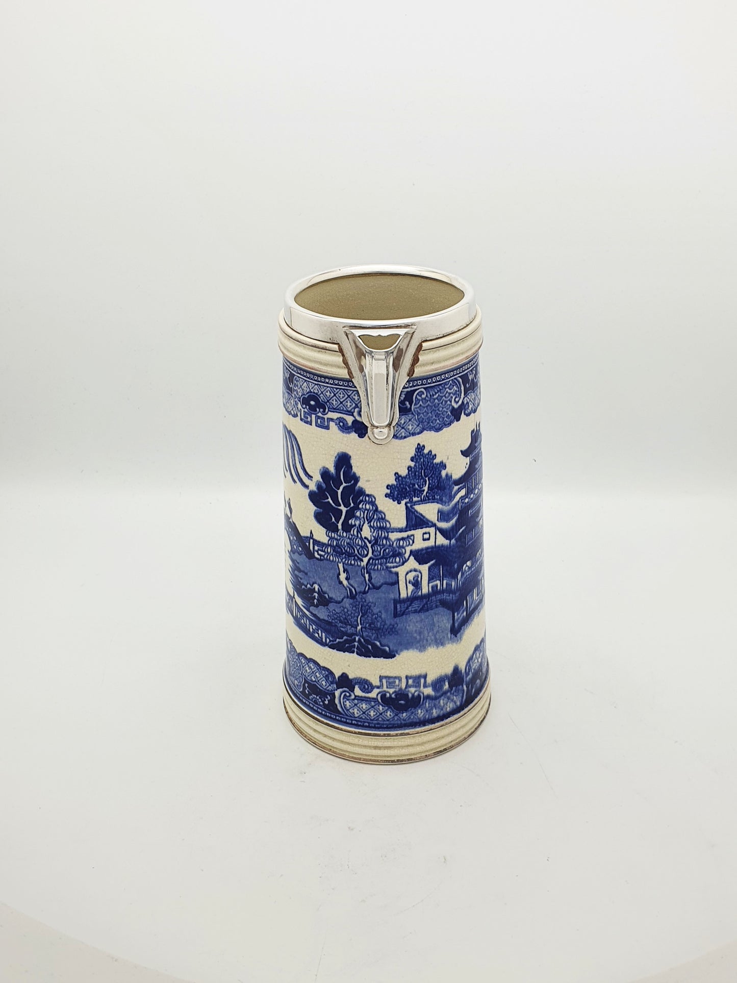 Gorgeous Antique Victorian Ceramic Blue & White Drinking Set - circa 1890