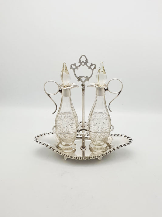 Gorgeous Antique Edwardian Condiment Set - circa 1905