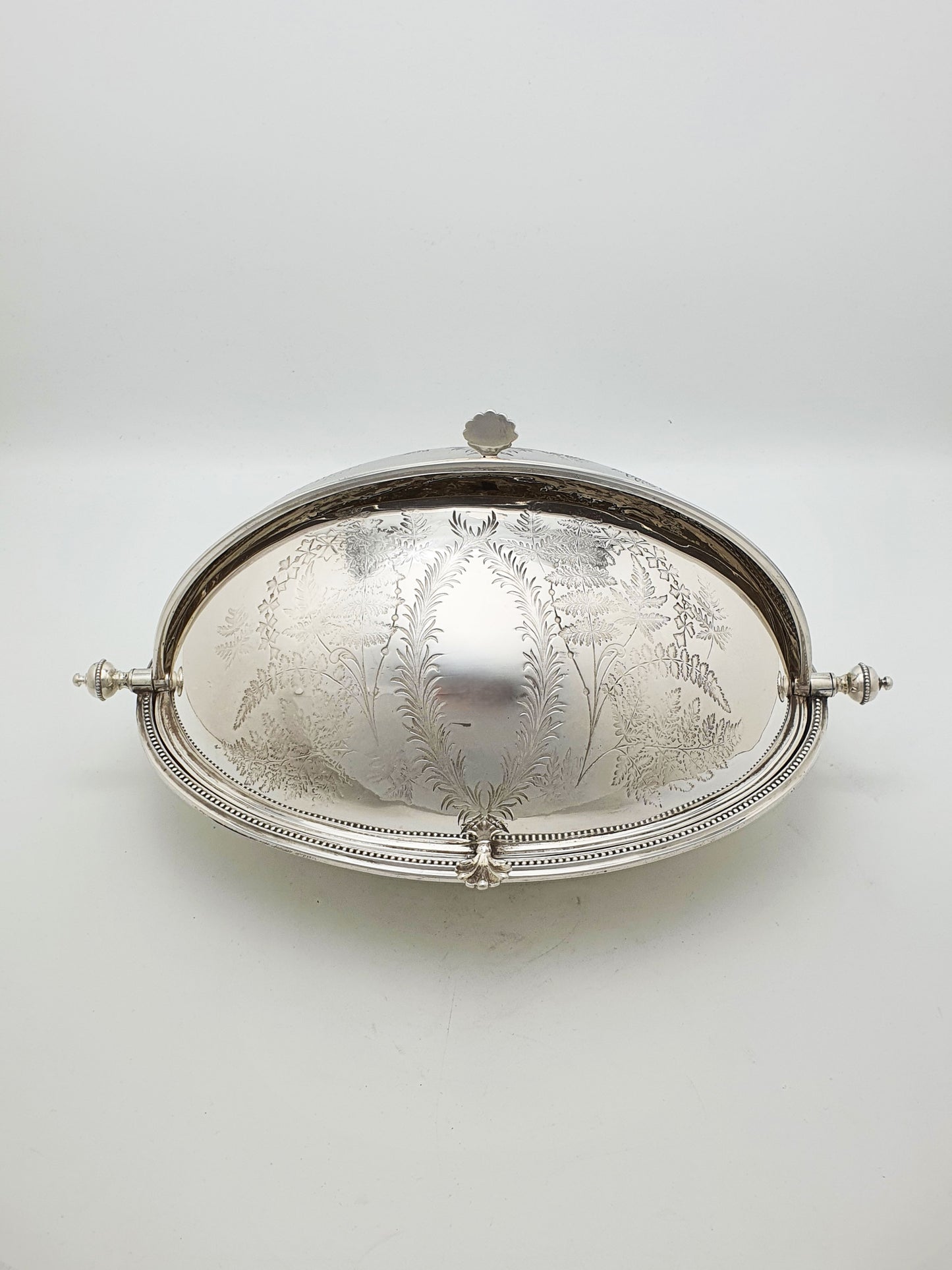 Fabulous Victorian Silver Plated Double Rollover Dish - circa 1890