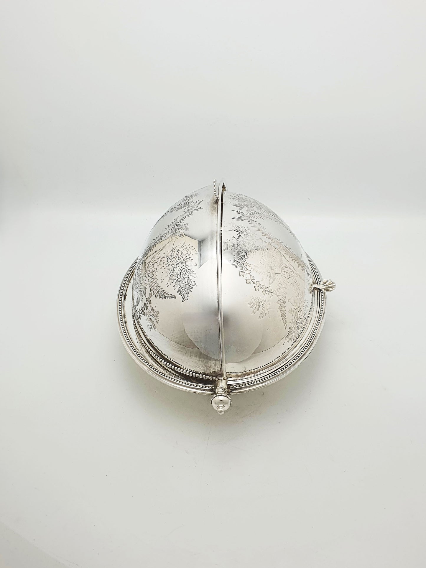 Fabulous Victorian Silver Plated Double Rollover Dish - circa 1890