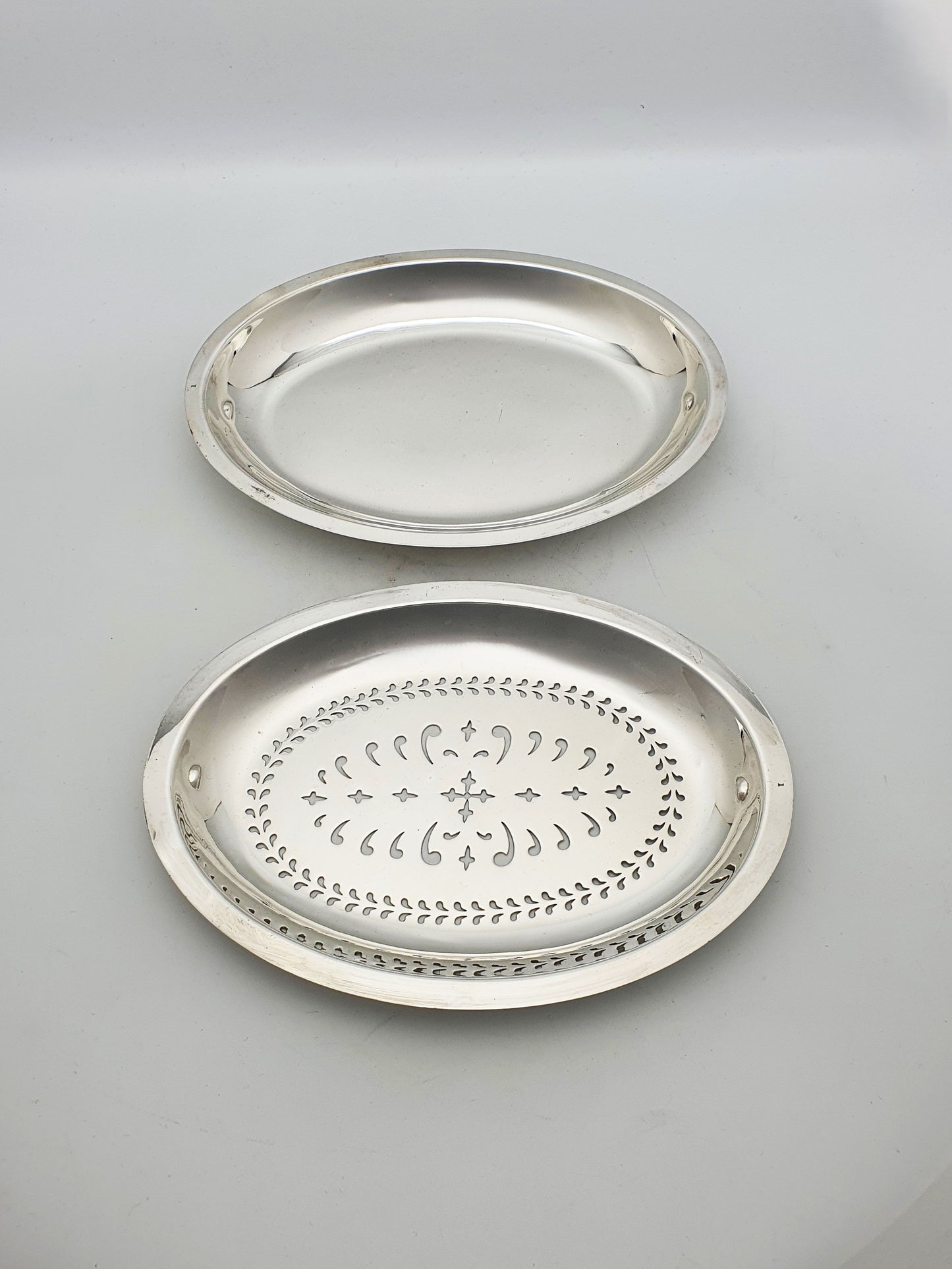 Fabulous Victorian Silver Plated Double Rollover Dish - circa 1890