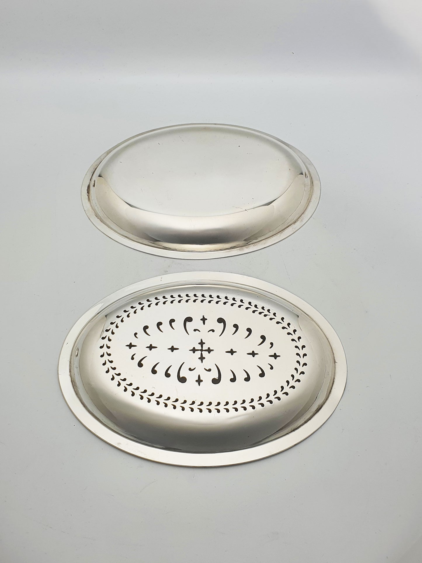 Fabulous Victorian Silver Plated Double Rollover Dish - circa 1890