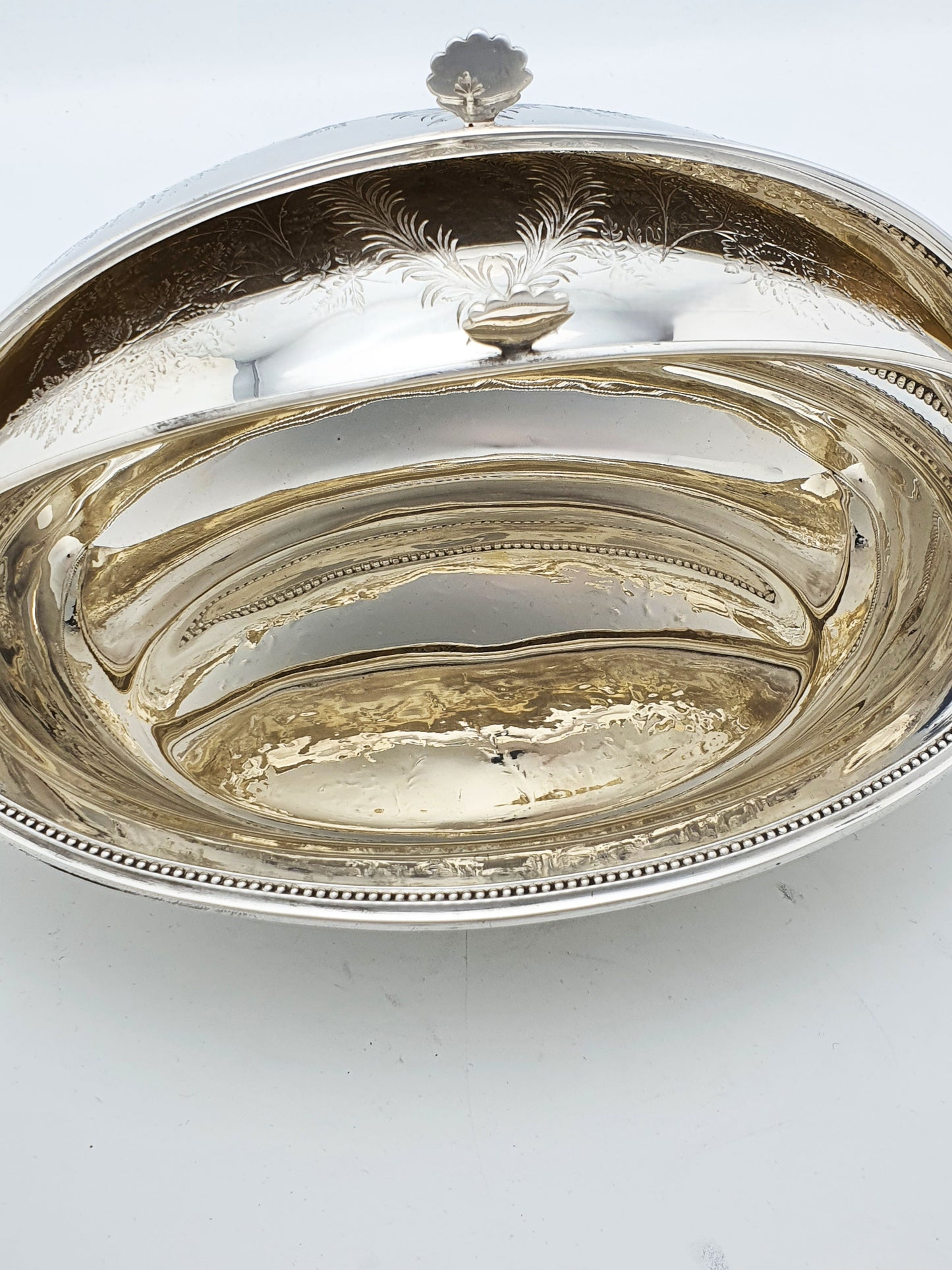 Fabulous Victorian Silver Plated Double Rollover Dish - circa 1890