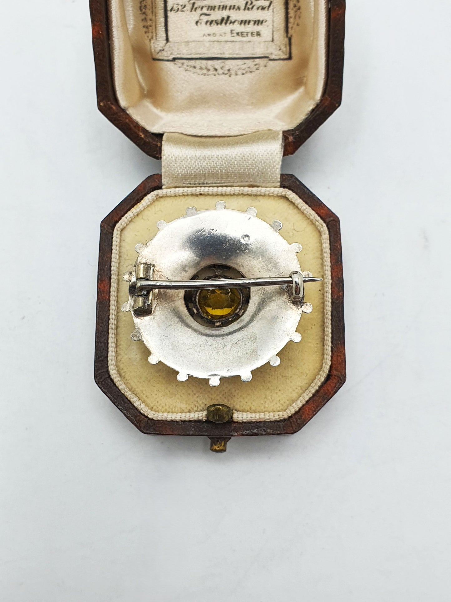 Antique Scottish Silver & Citrine Agate Brooch – circa 1880