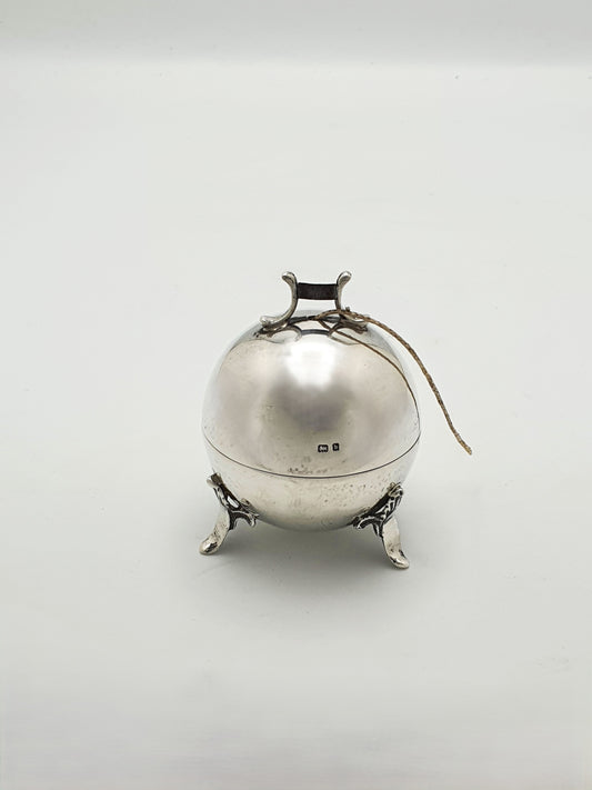 Unusual Antique Edwardian Sterling Silver String Holder - 1901