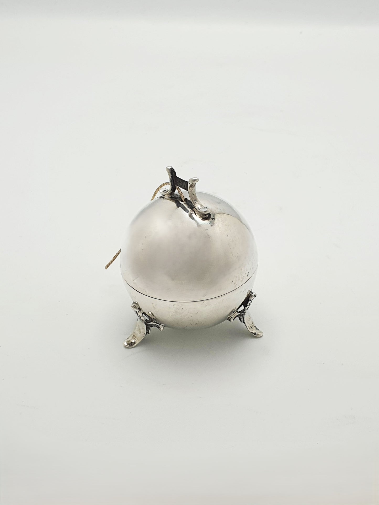 Unusual Antique Edwardian Sterling Silver String Holder - 1901