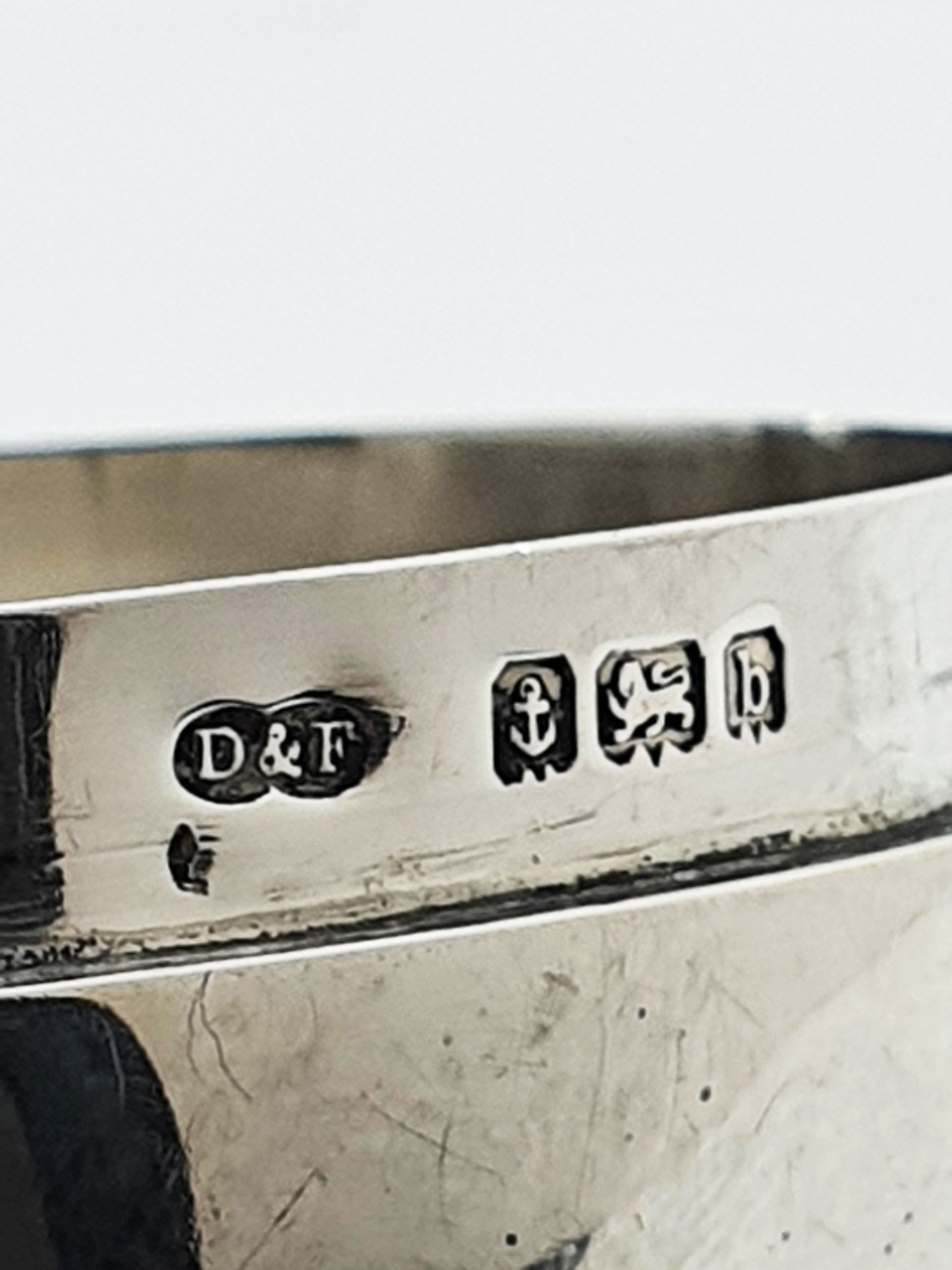 Unusual Antique Edwardian Sterling Silver String Holder - 1901