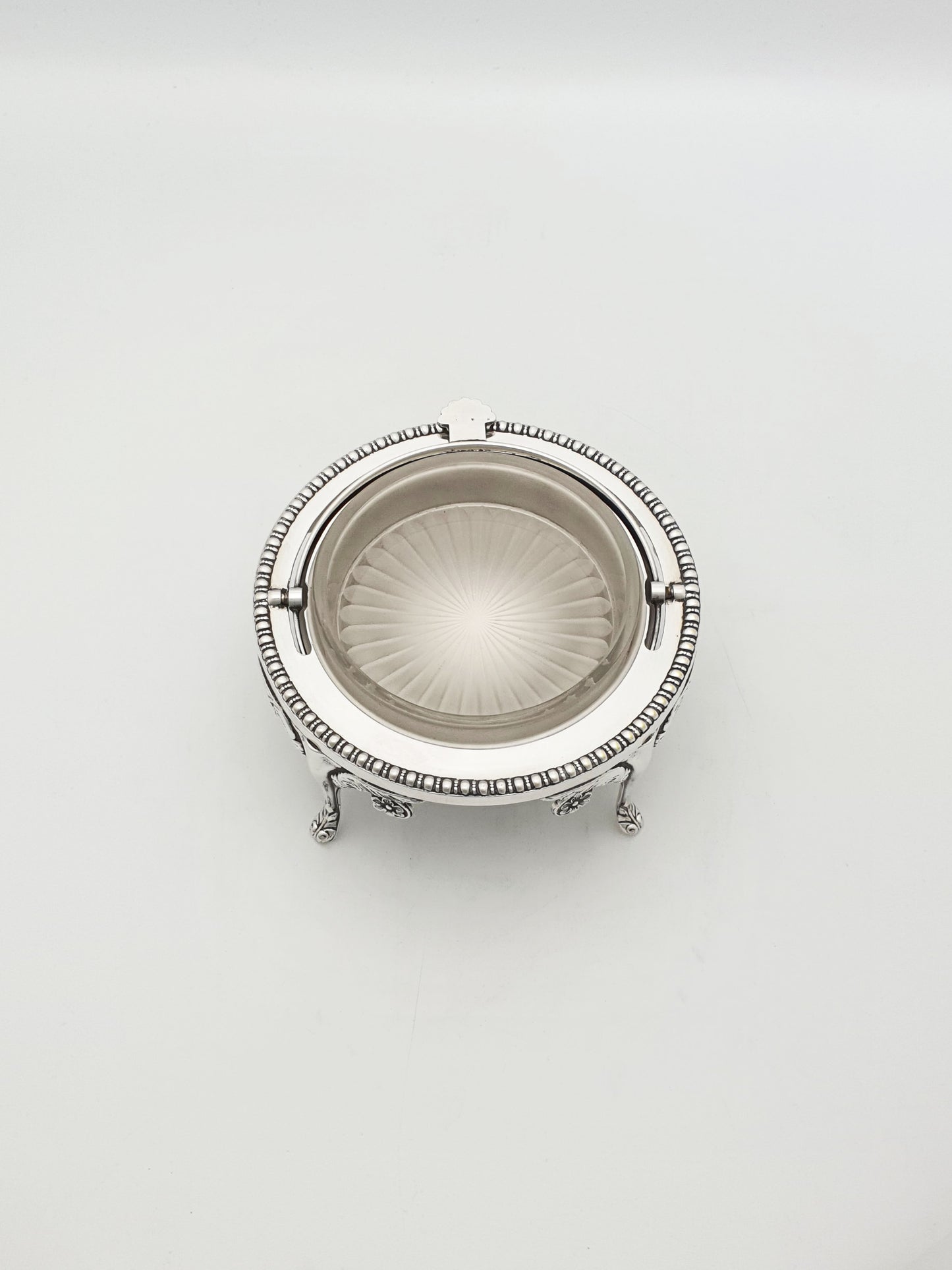 Nice Vintage Domed Caviar/Butter Dish with Glass Insert – circa 1960