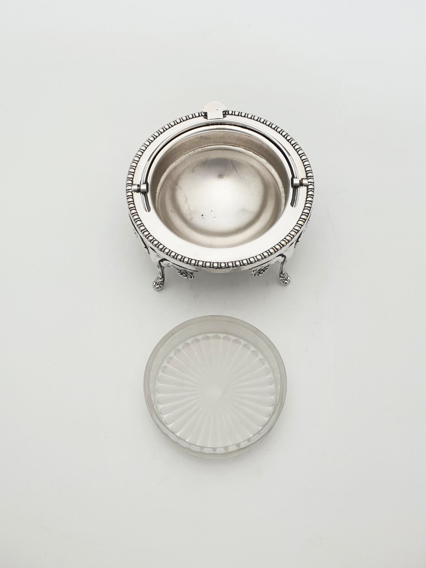 Nice Vintage Domed Caviar/Butter Dish with Glass Insert – circa 1960