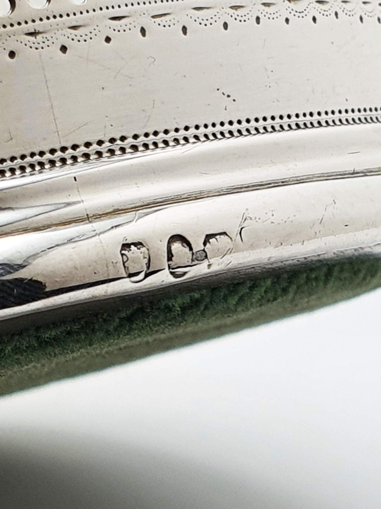 Pair of Antique Georgian Sterling Silver & Mahogany Wine Coasters – circa 1800