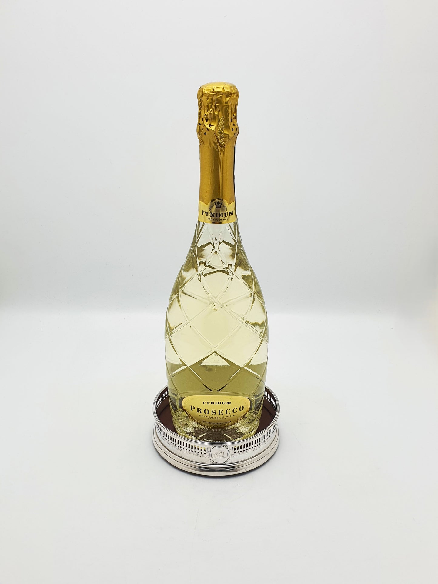 Pair of Antique Georgian Sterling Silver & Mahogany Wine Coasters – circa 1800