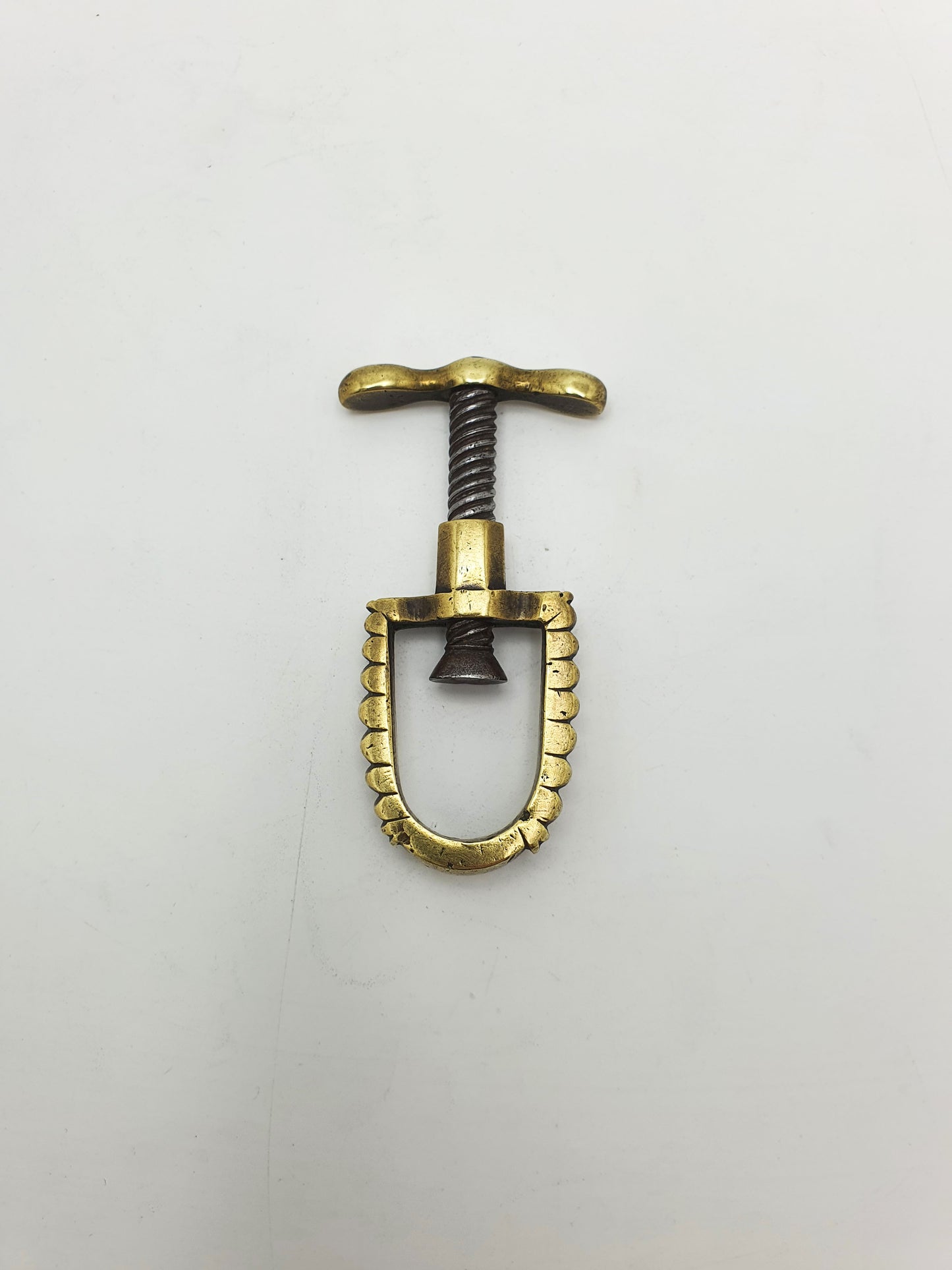 Rare Antique Brass and Iron Pocket Nutcracker – circa 1820