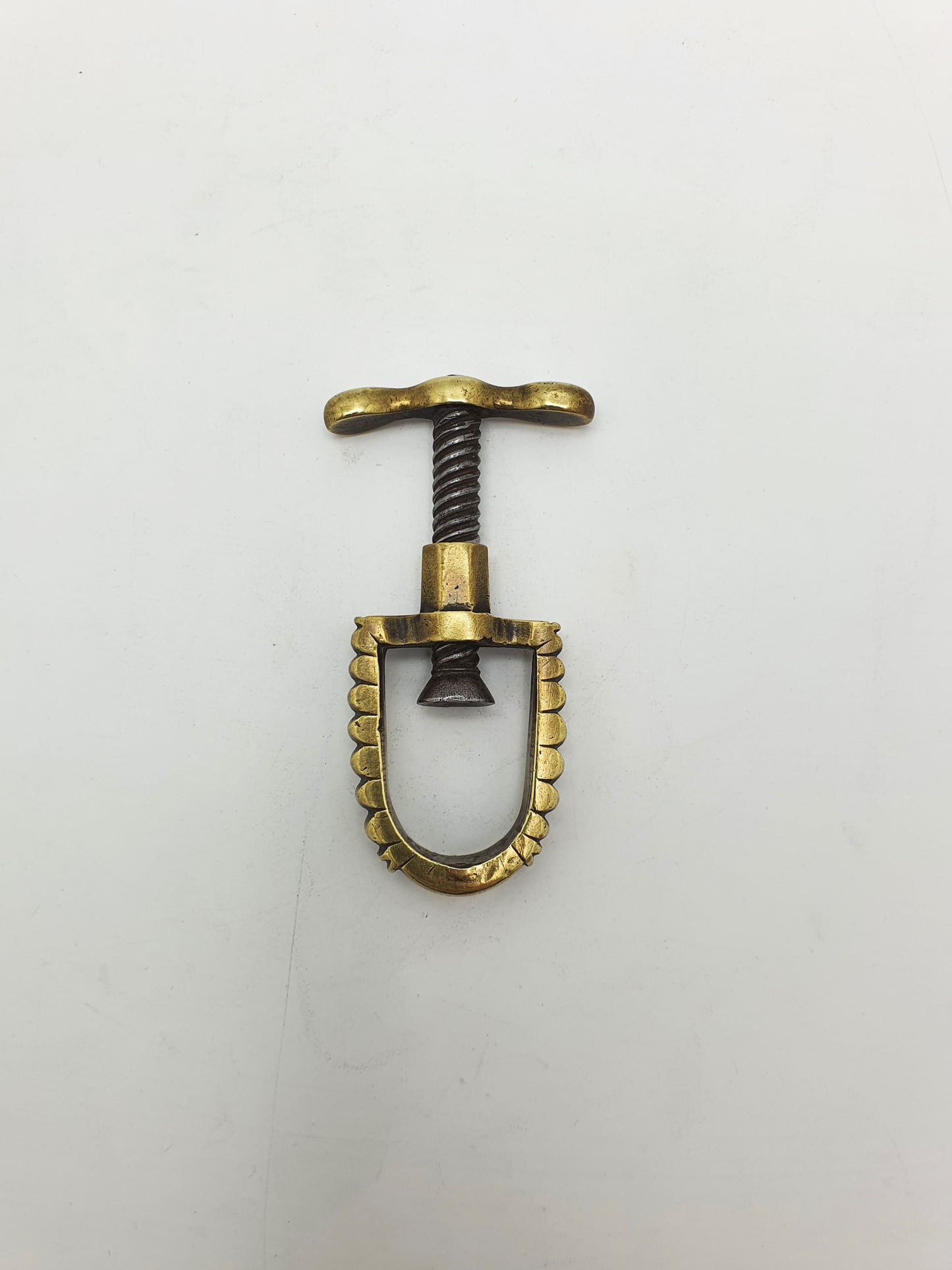 Rare Antique Brass and Iron Pocket Nutcracker – circa 1820