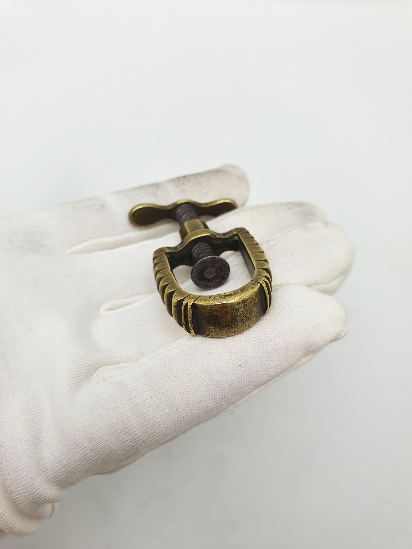 Rare Antique Brass and Iron Pocket Nutcracker – circa 1820